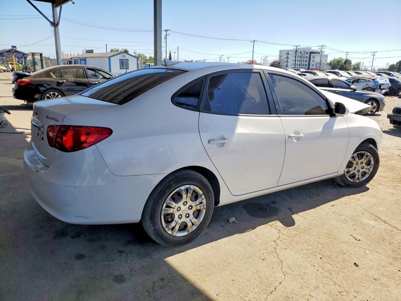 2010 Hyundai Elantra Gls White vin: KMHDU4AD5AU139691