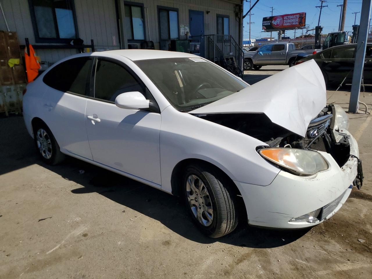 2010 Hyundai Elantra Gls White vin: KMHDU4AD5AU139691