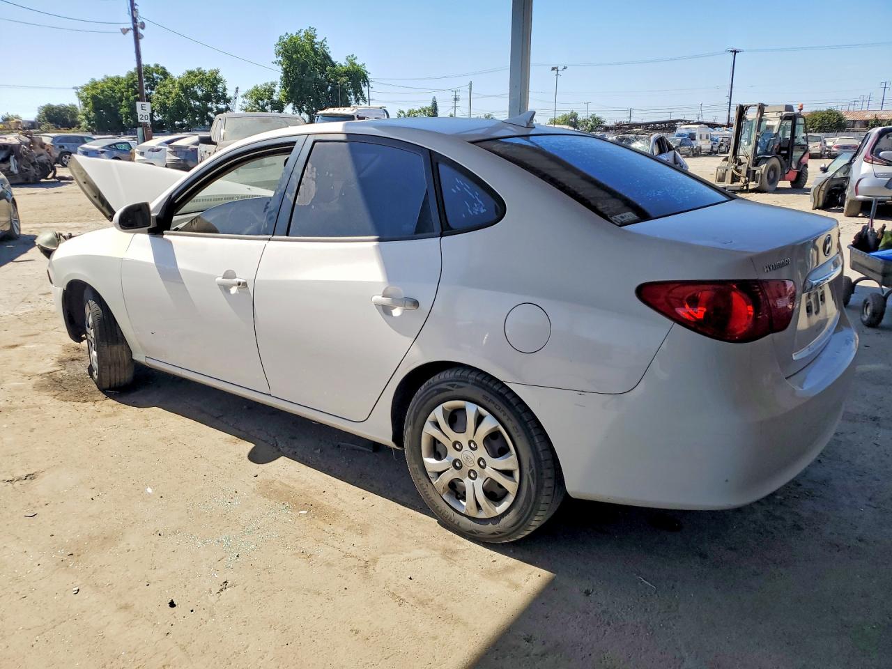 2010 Hyundai Elantra Gls White vin: KMHDU4AD5AU139691