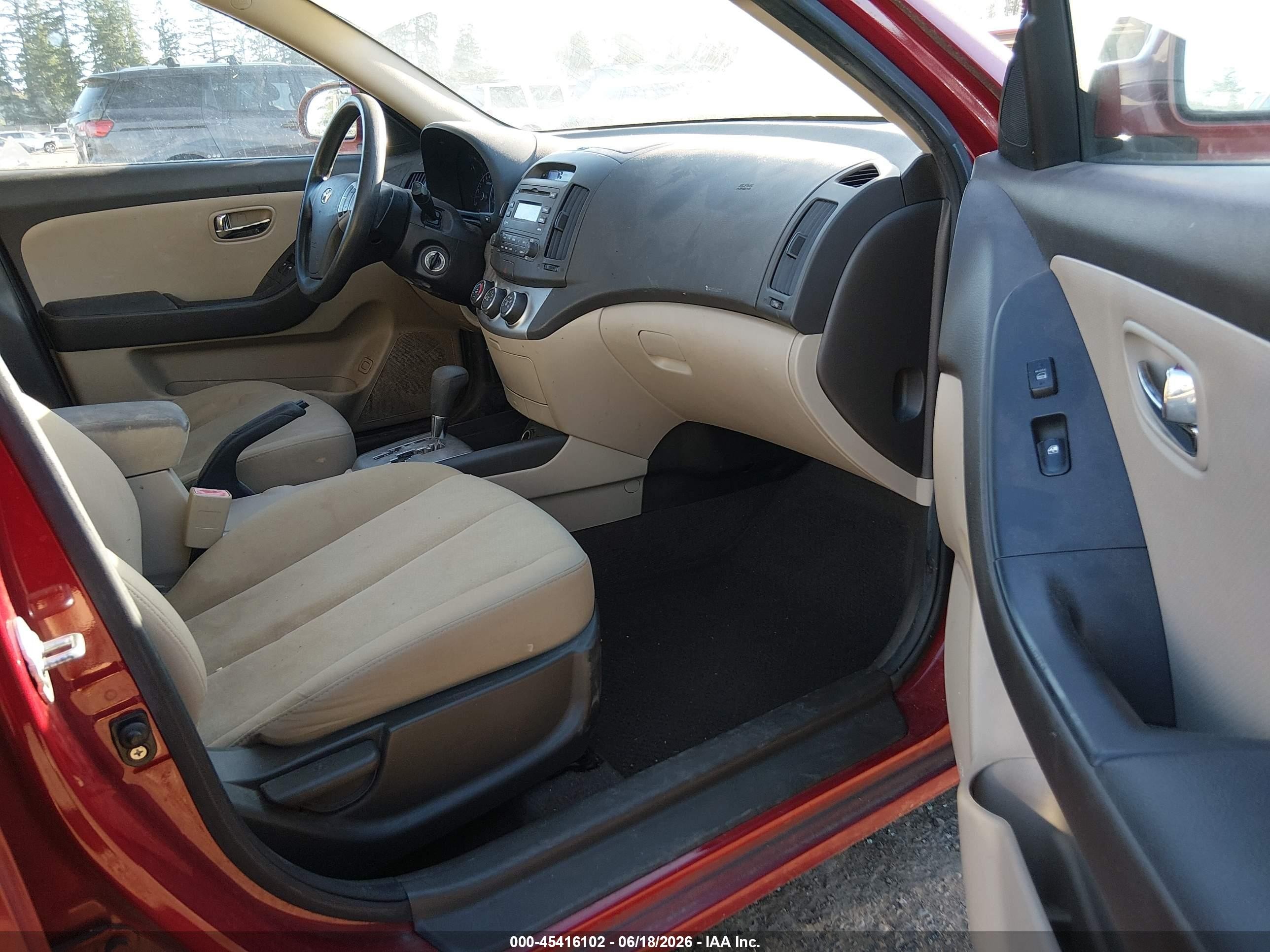 2010 Hyundai Elantra Gls Red vin: KMHDU4AD5AU141084