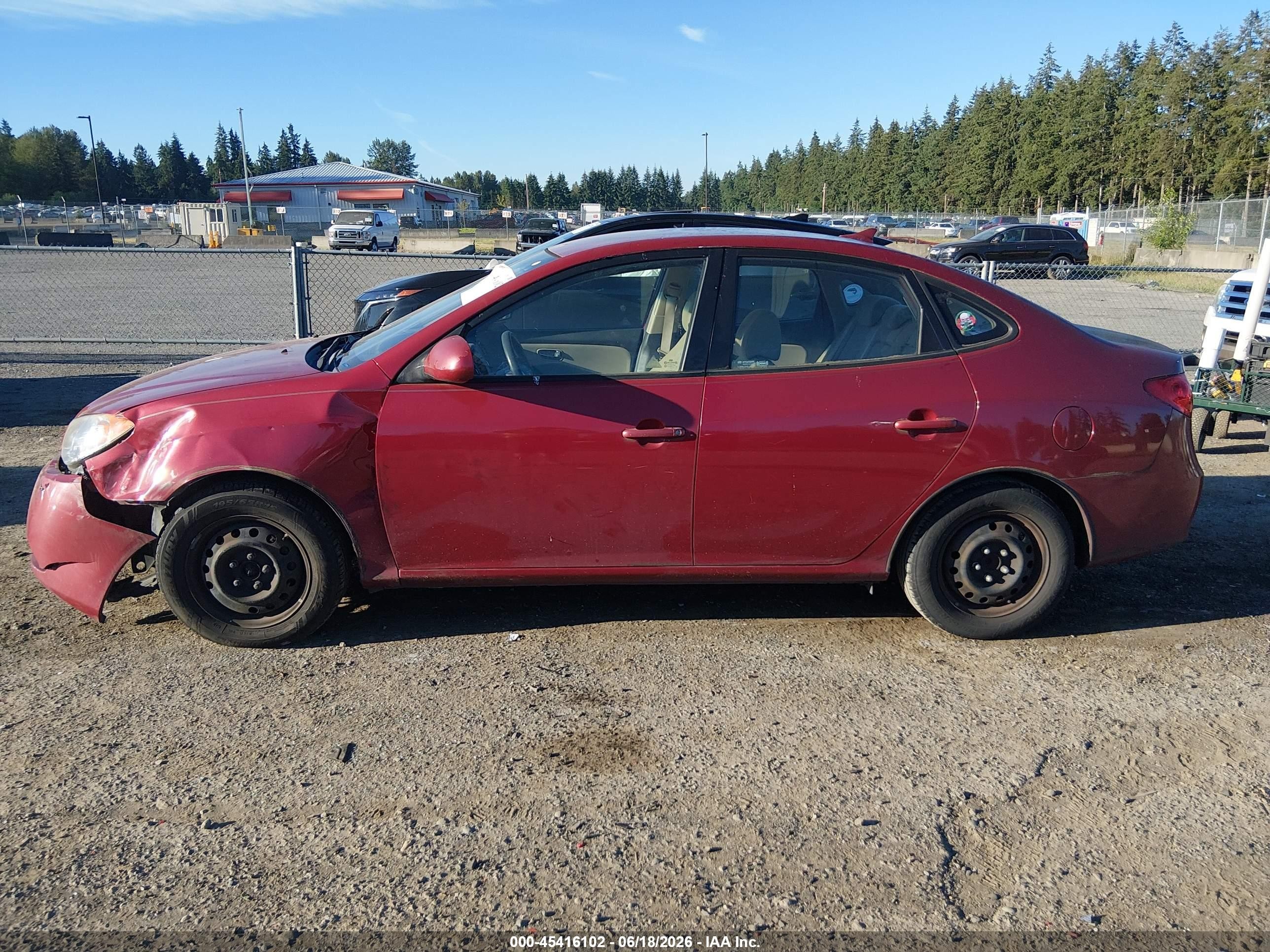 2010 Hyundai Elantra Gls Red vin: KMHDU4AD5AU141084