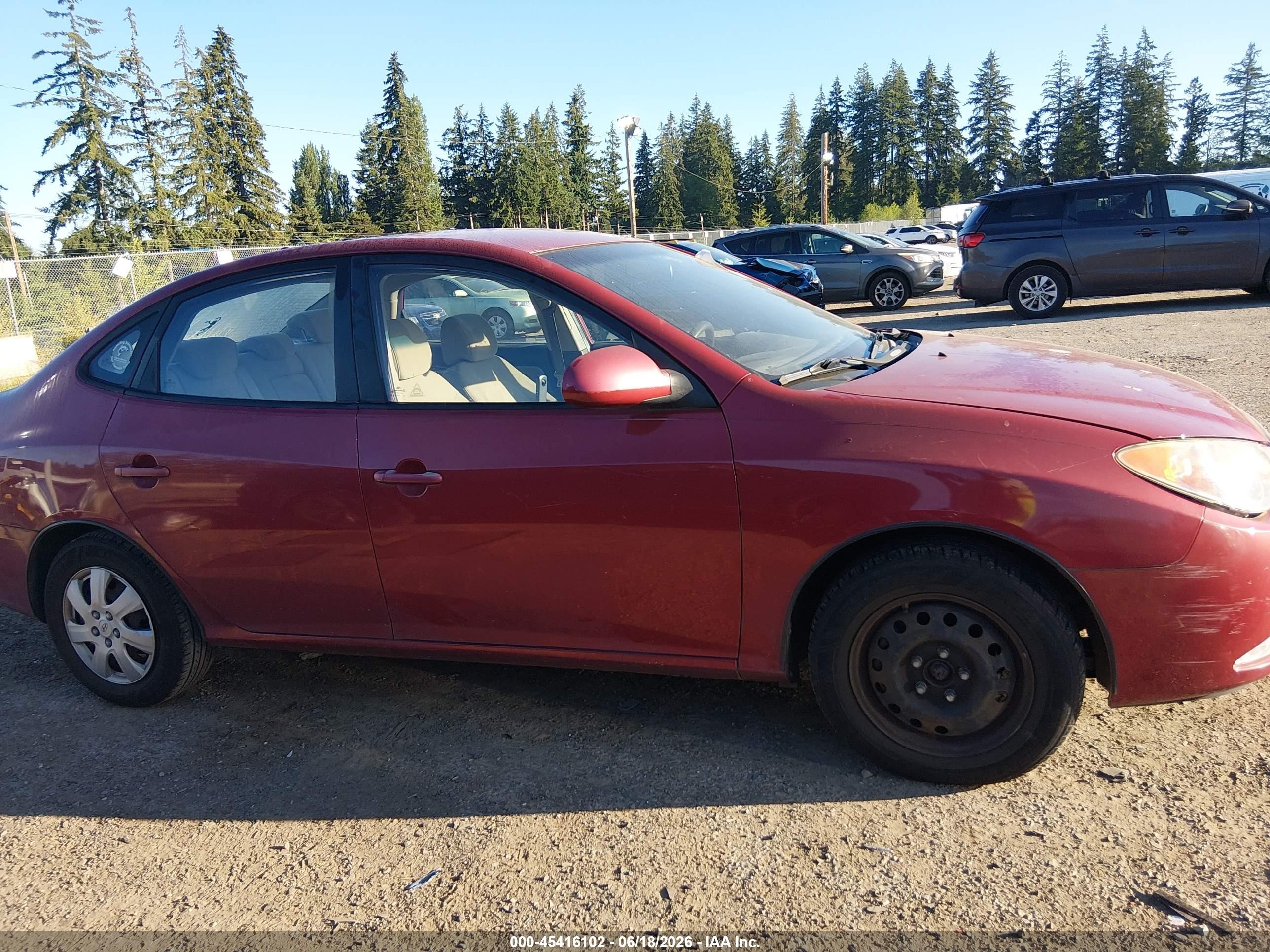 2010 Hyundai Elantra Gls Red vin: KMHDU4AD5AU141084