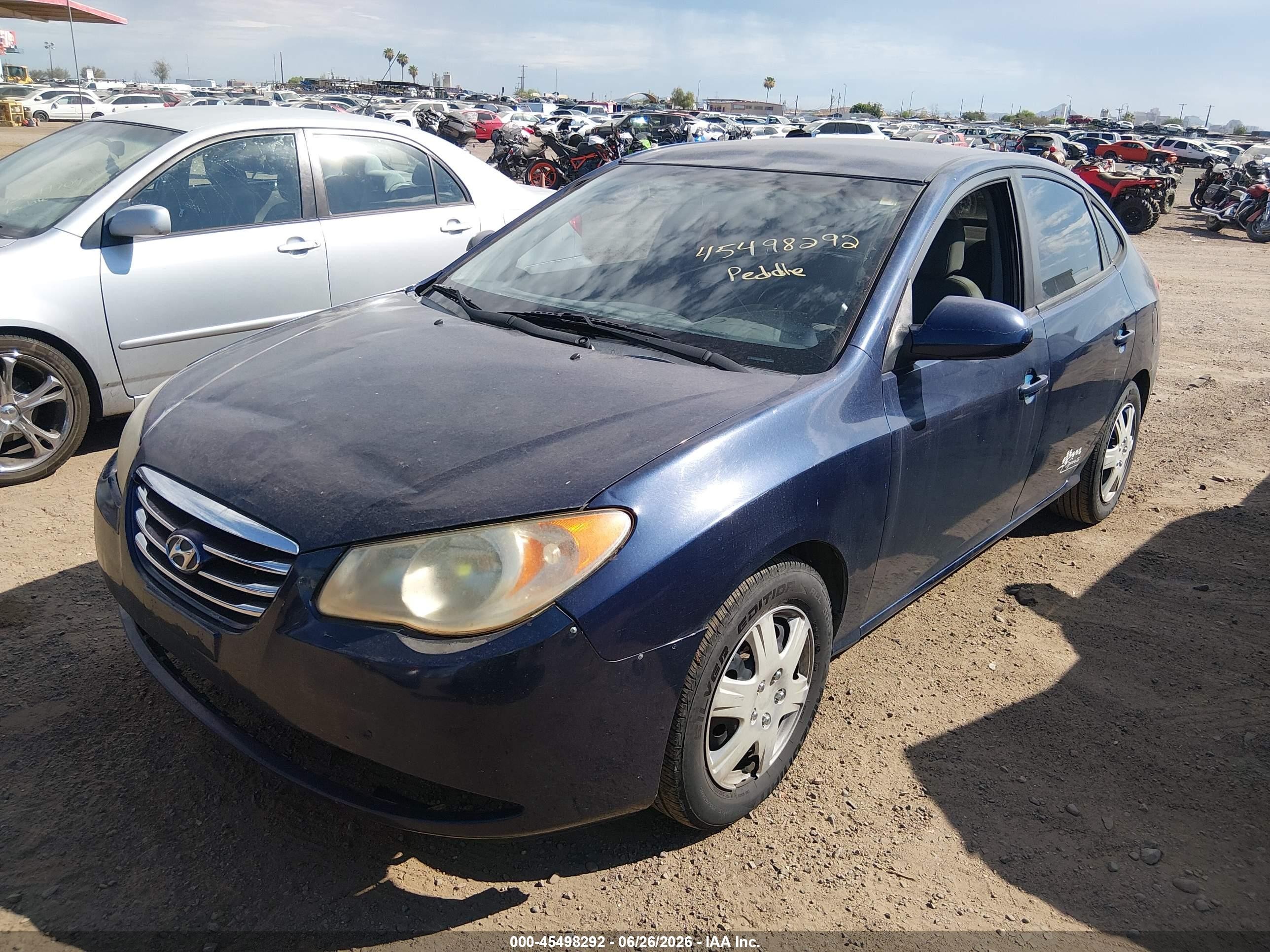 2010 Hyundai Elantra Gls Blue vin: KMHDU4AD5AU177969