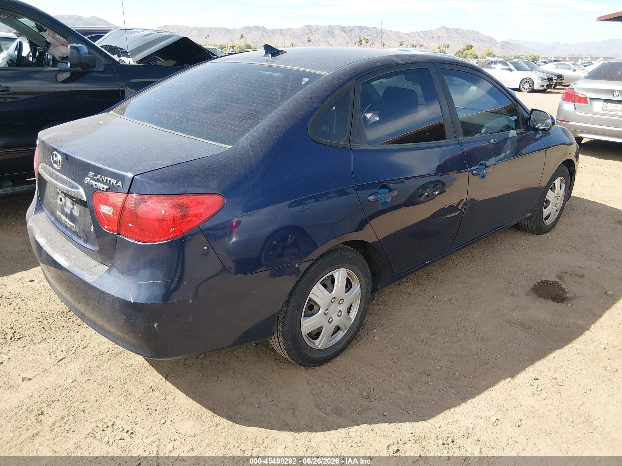 2010 Hyundai Elantra Gls Blue vin: KMHDU4AD5AU177969