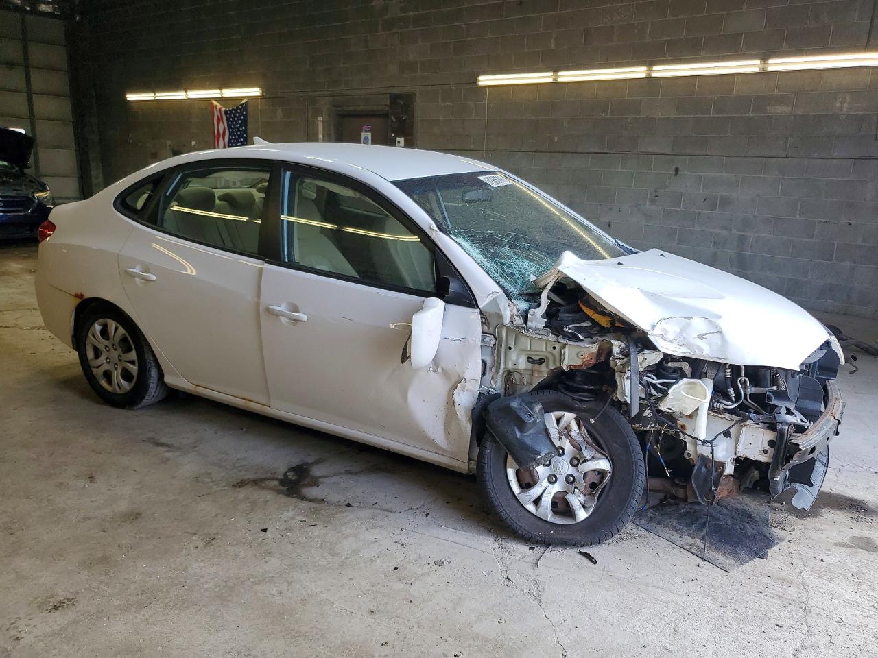 2010 Hyundai Elantra Gls White vin: KMHDU4AD5AU186090