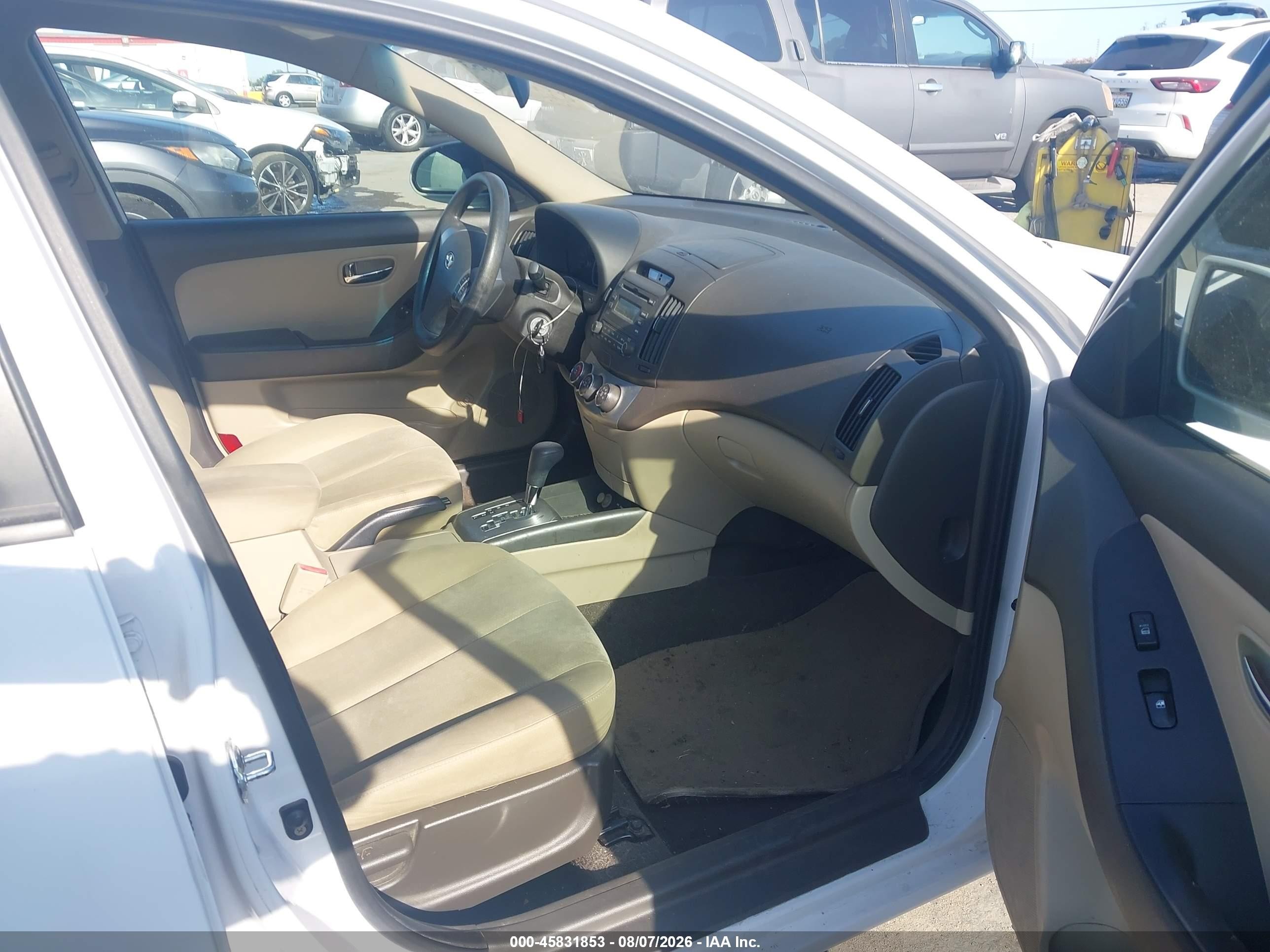 2010 Hyundai Elantra Gls White vin: KMHDU4AD5AU892086