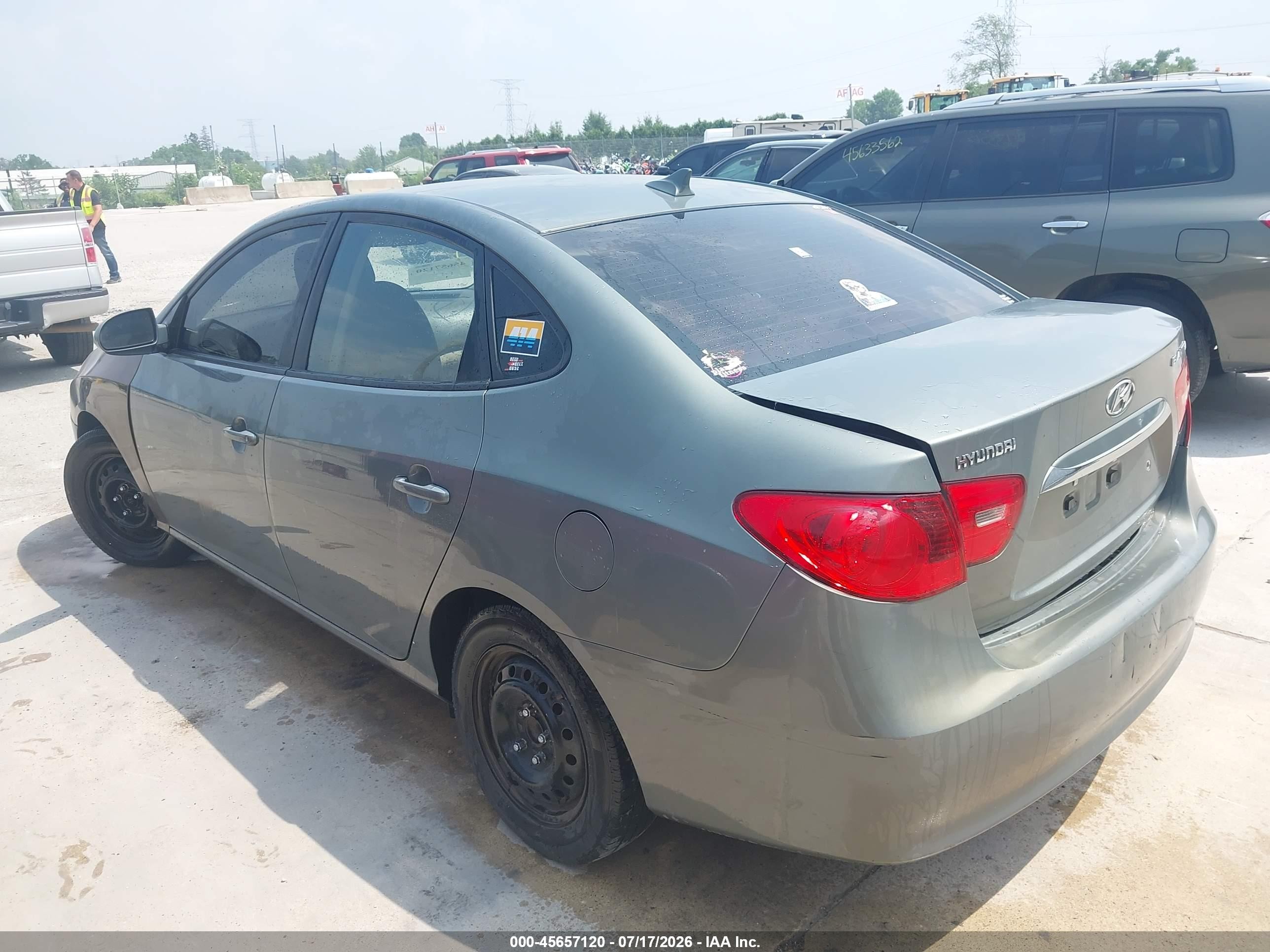 2010 Hyundai Elantra Gls Gray vin: KMHDU4AD5AU900512