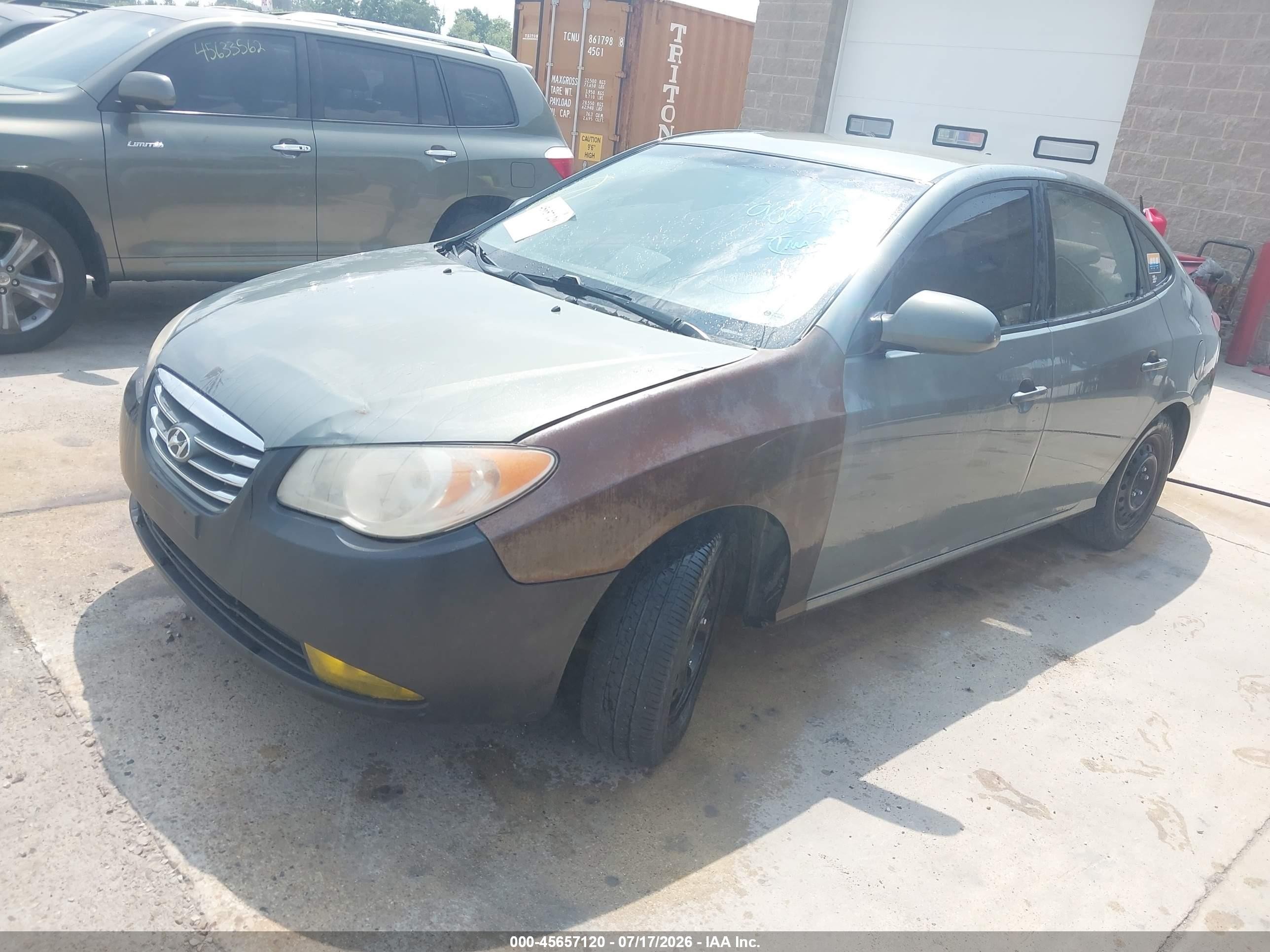 2010 Hyundai Elantra Gls Gray vin: KMHDU4AD5AU900512