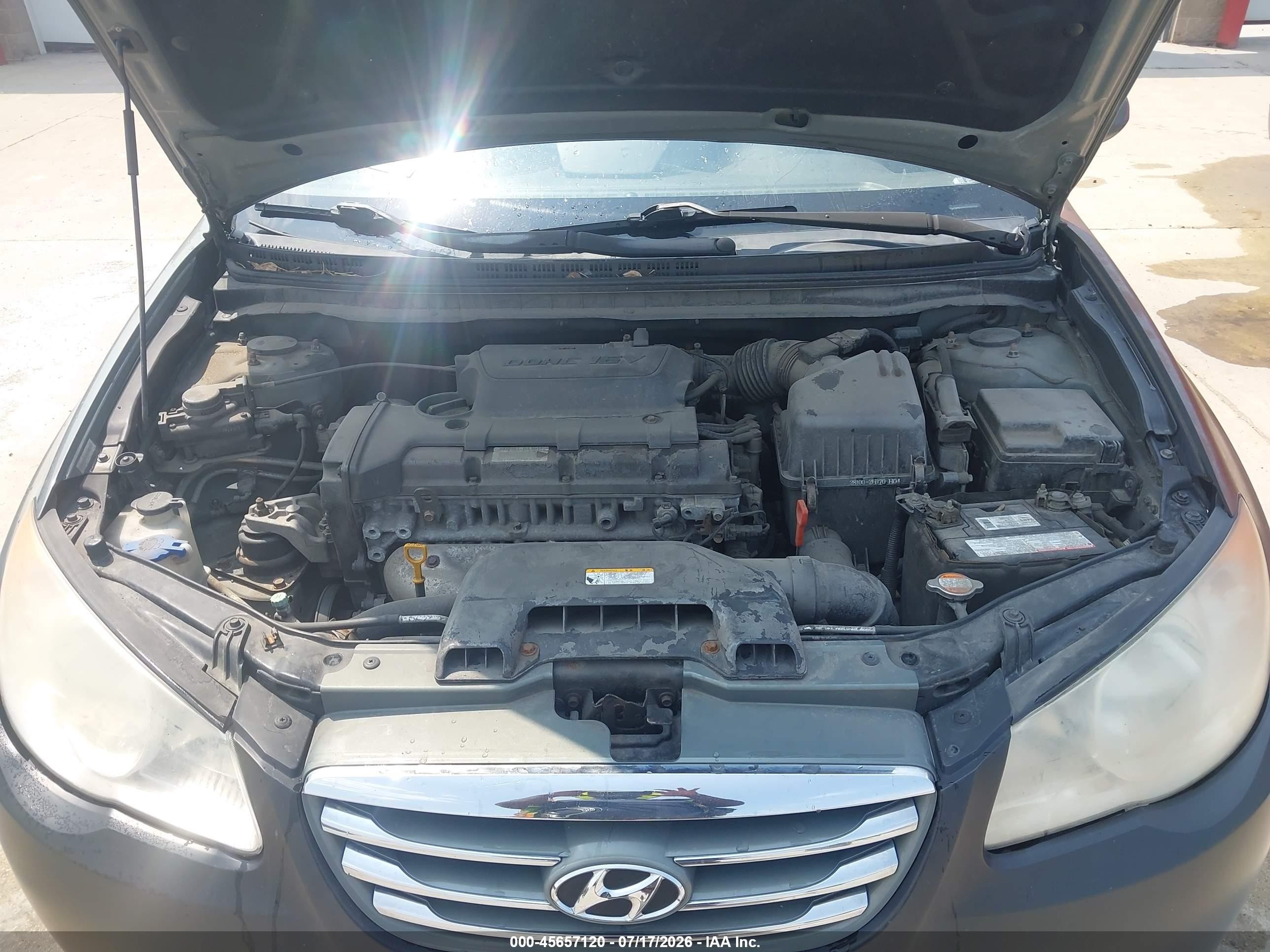 2010 Hyundai Elantra Gls Gray vin: KMHDU4AD5AU900512