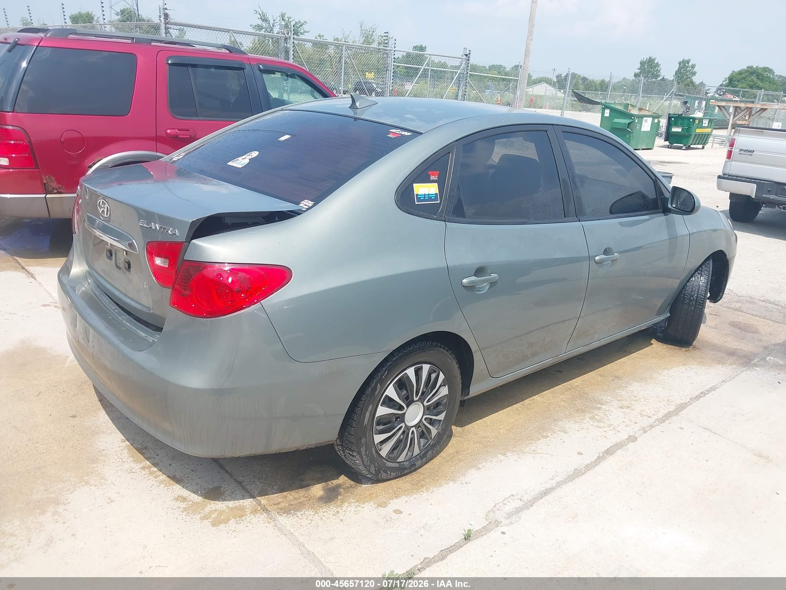 2010 Hyundai Elantra Gls Gray vin: KMHDU4AD5AU900512