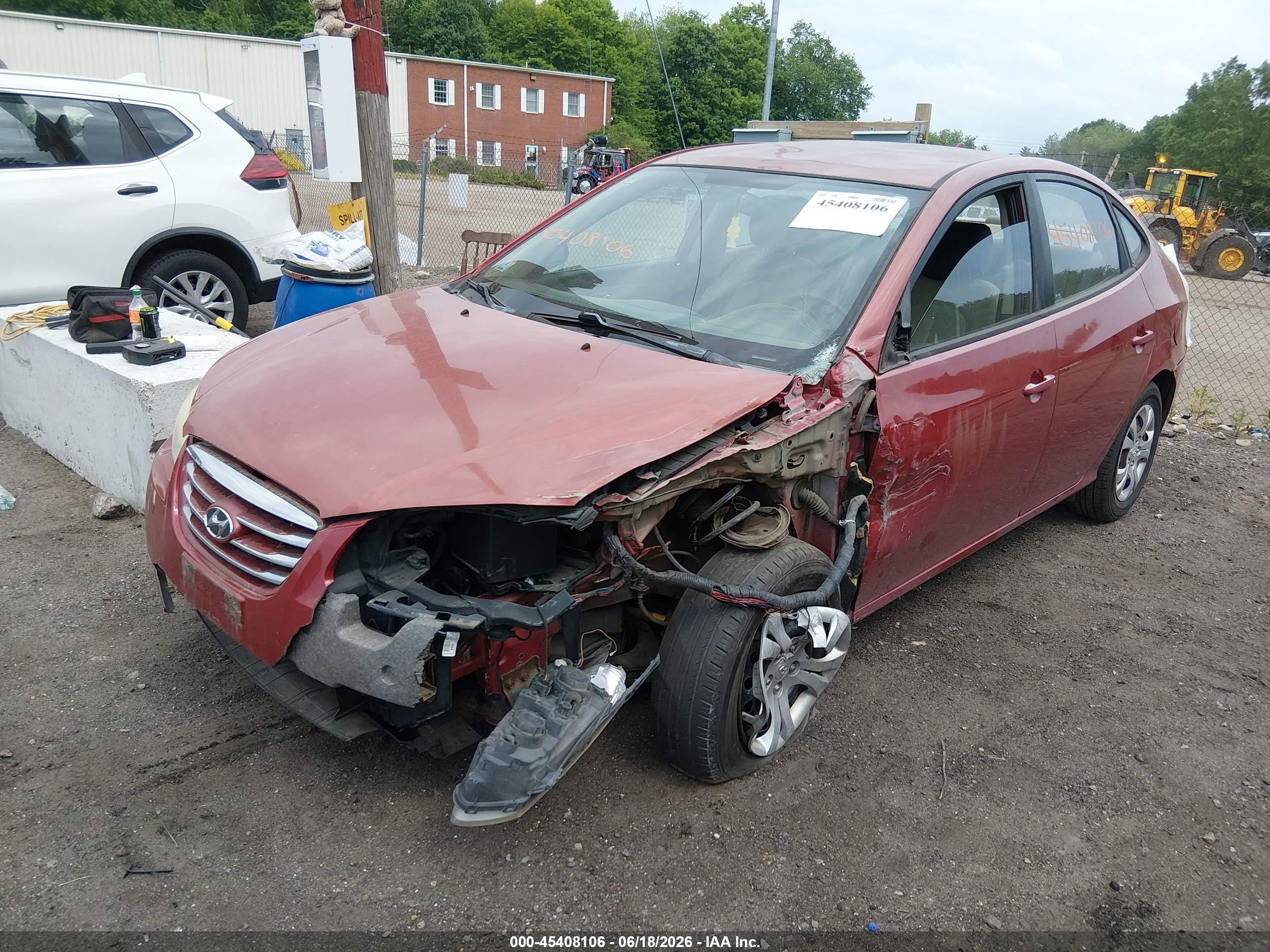 2010 Hyundai Elantra Gls Красный vin: KMHDU4AD5AU918301