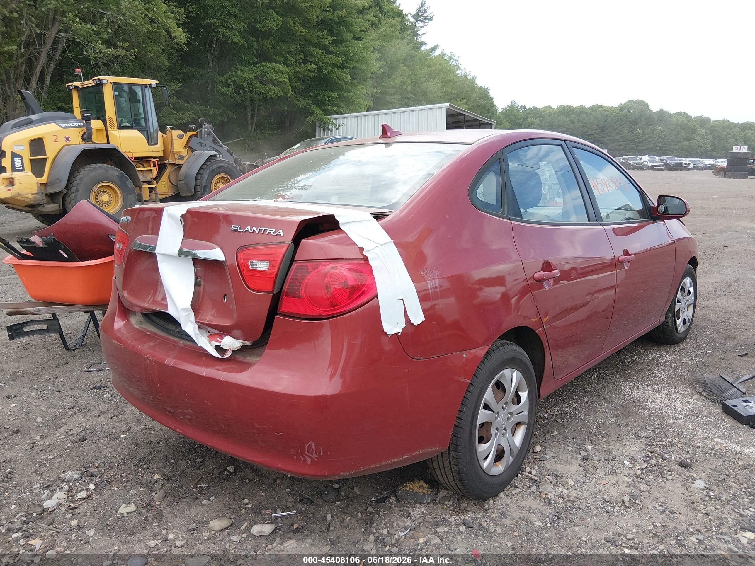 2010 Hyundai Elantra Gls Красный vin: KMHDU4AD5AU918301