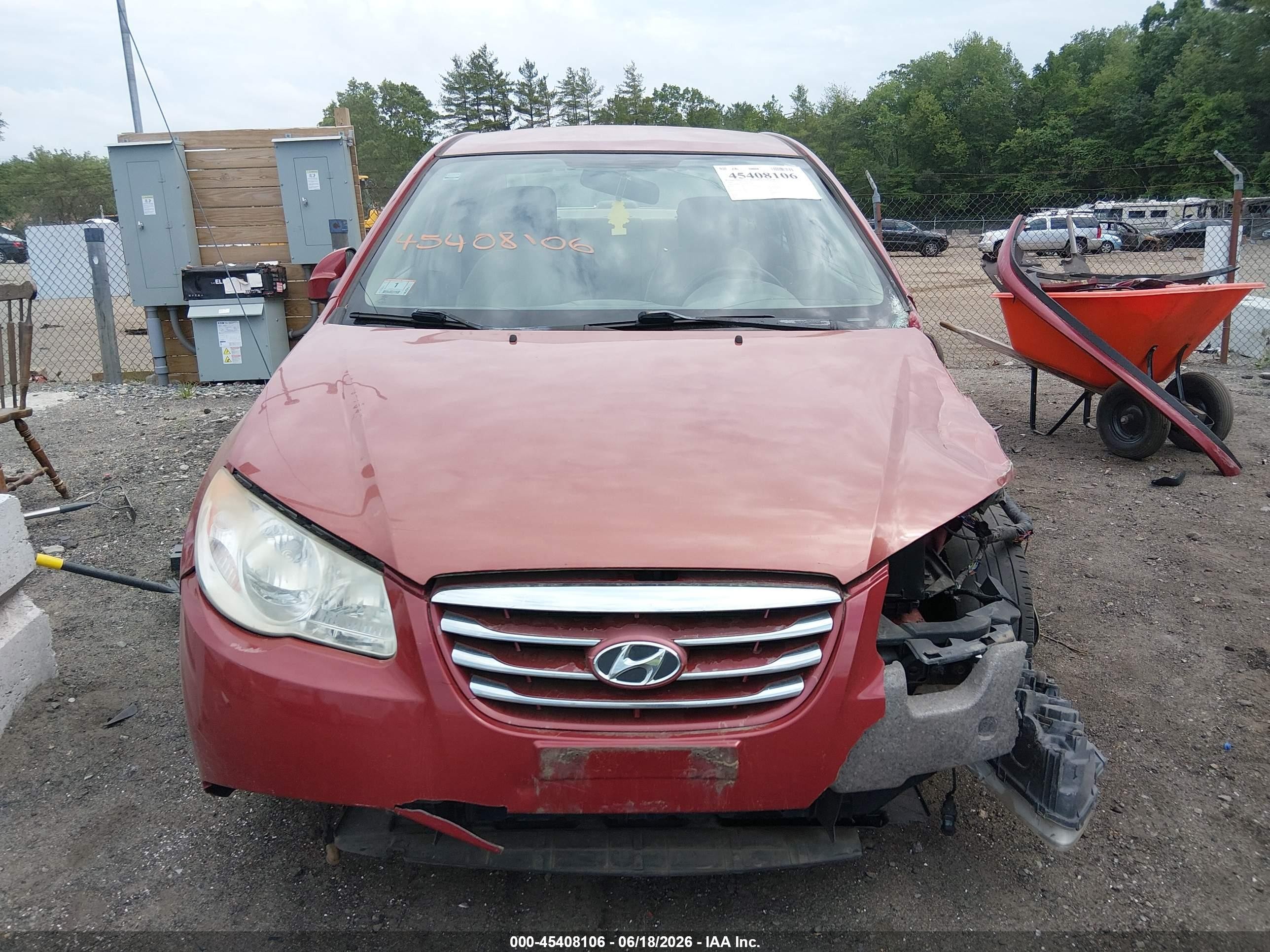 2010 Hyundai Elantra Gls Красный vin: KMHDU4AD5AU918301
