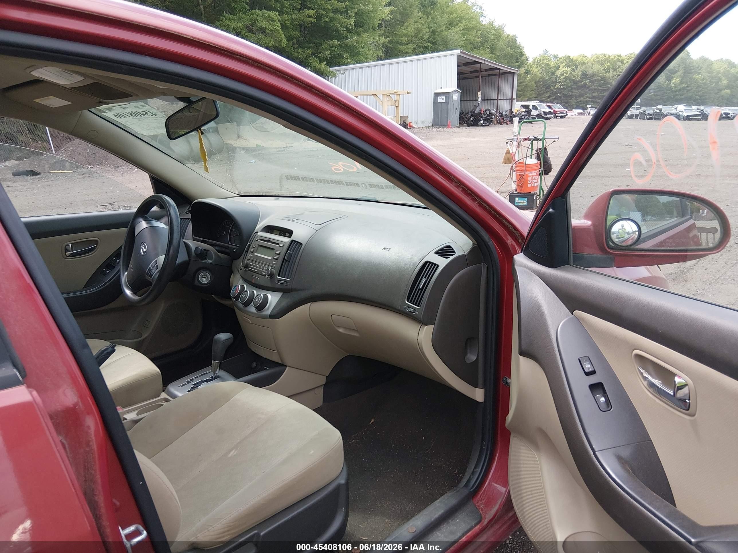 2010 Hyundai Elantra Gls Красный vin: KMHDU4AD5AU918301