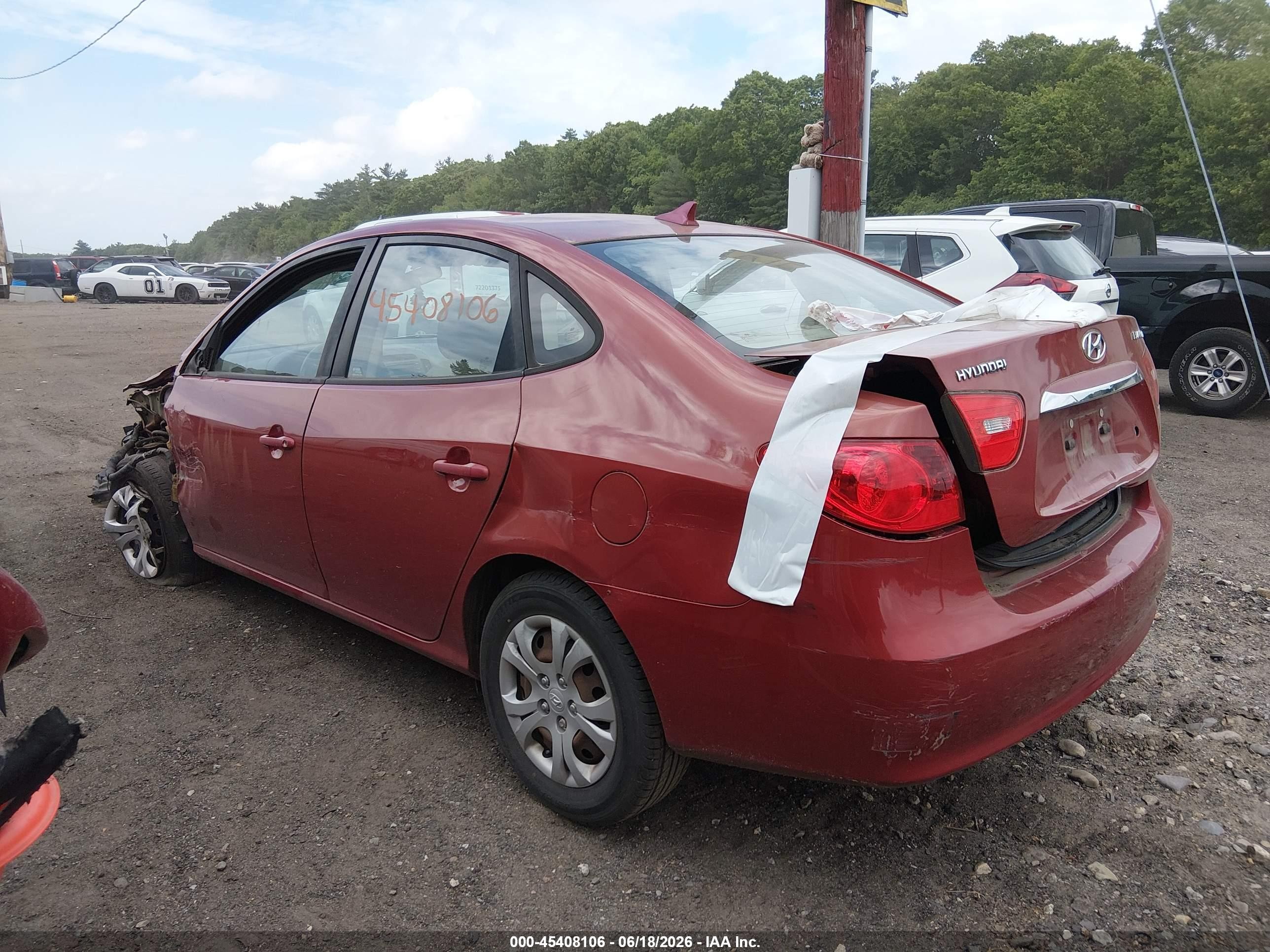 2010 Hyundai Elantra Gls Красный vin: KMHDU4AD5AU918301