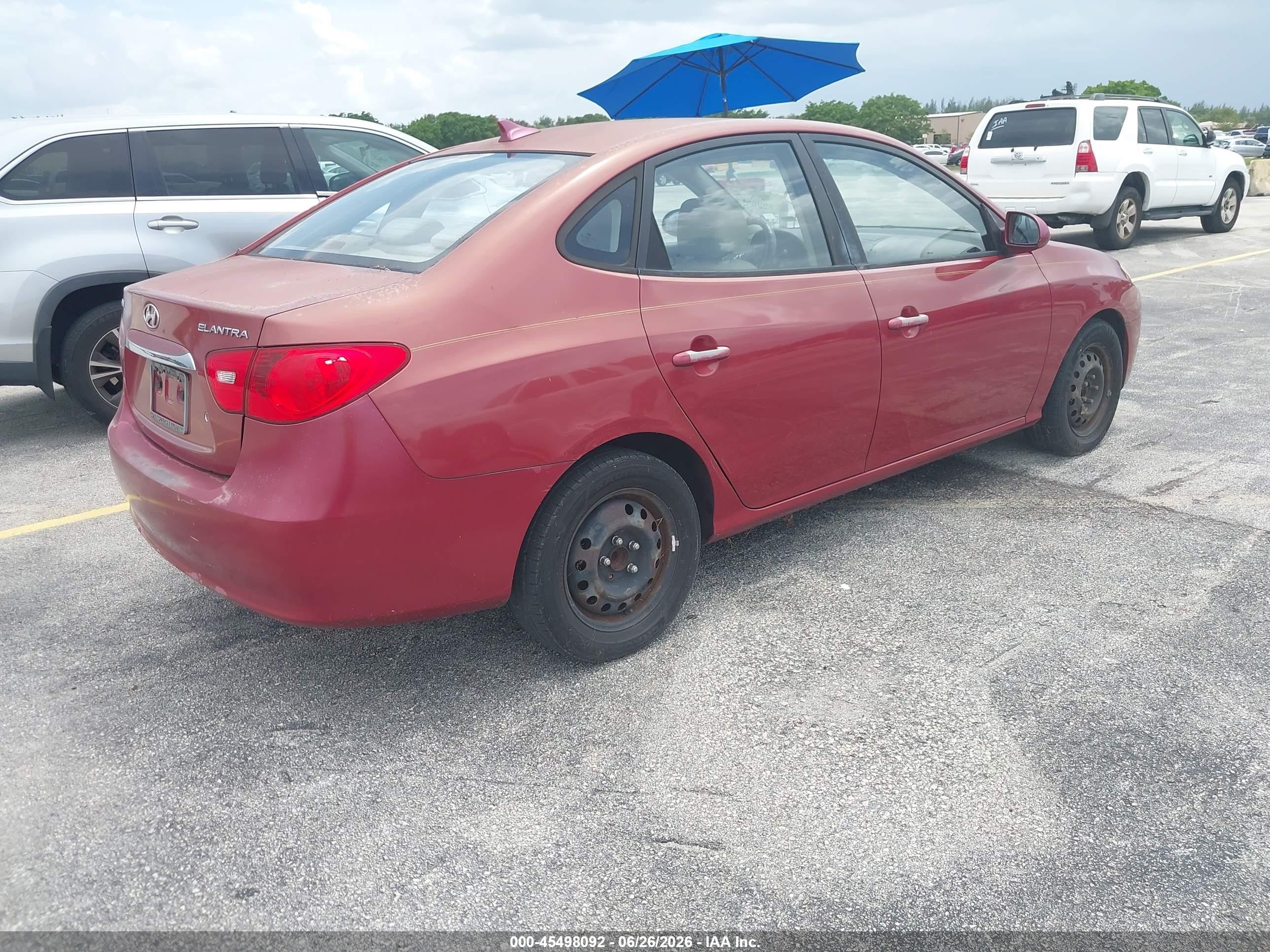 2010 Hyundai Elantra Gls Red vin: KMHDU4AD5AU932750