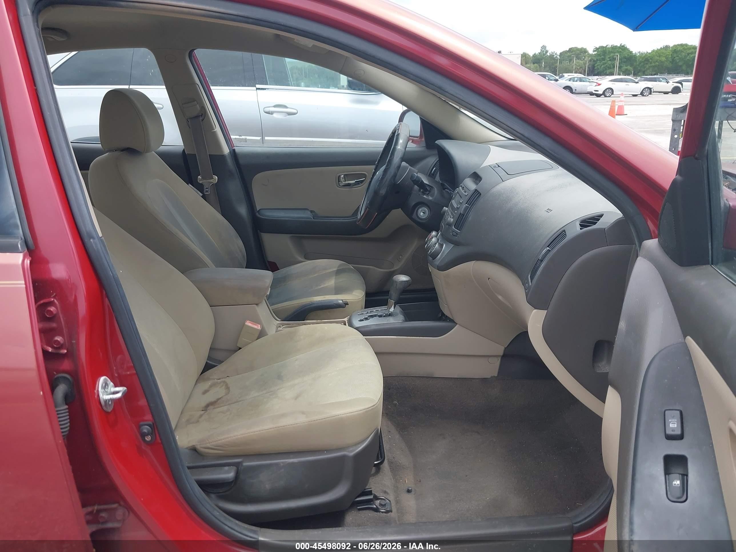 2010 Hyundai Elantra Gls Red vin: KMHDU4AD5AU932750