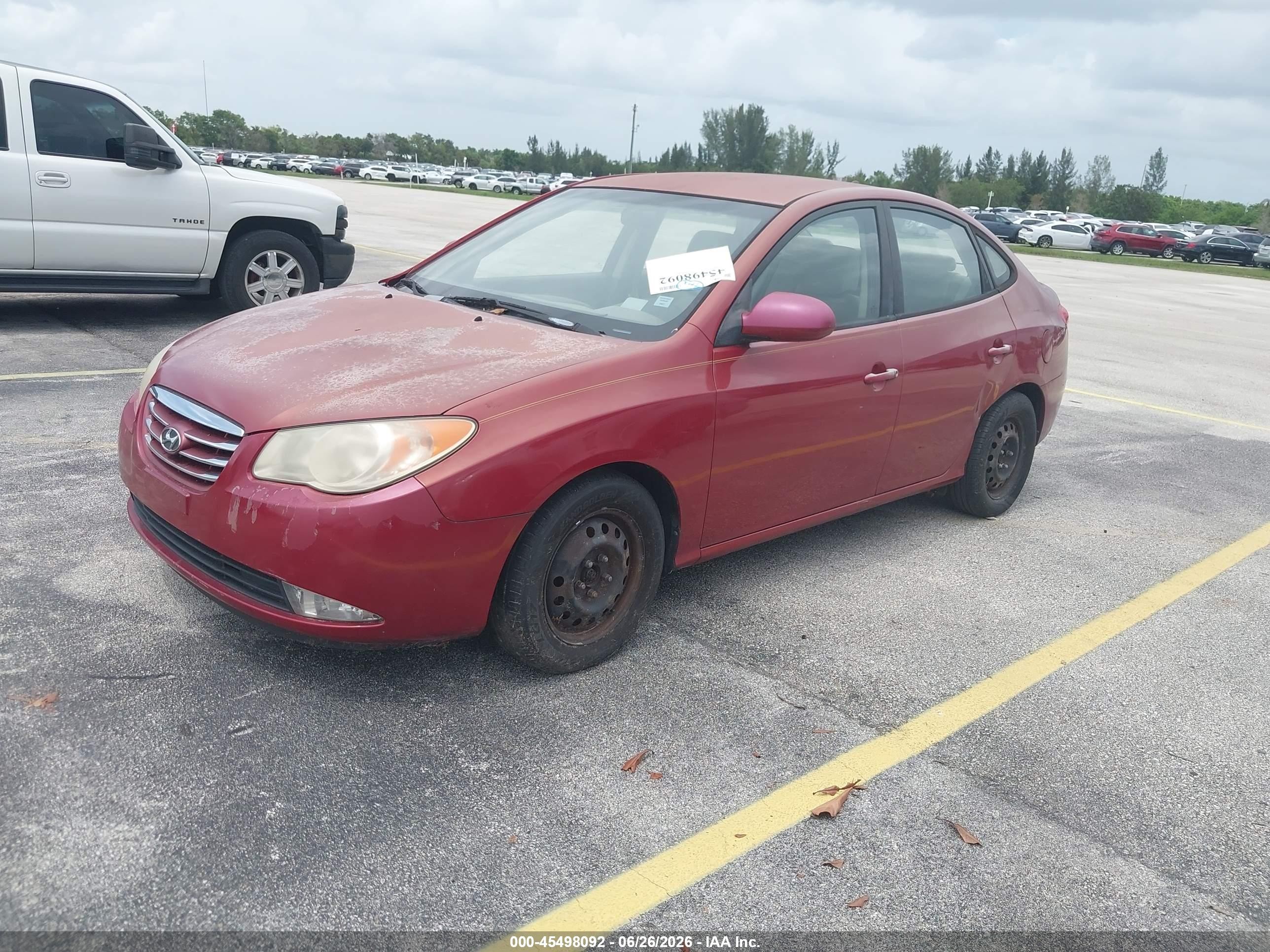 2010 Hyundai Elantra Gls Red vin: KMHDU4AD5AU932750