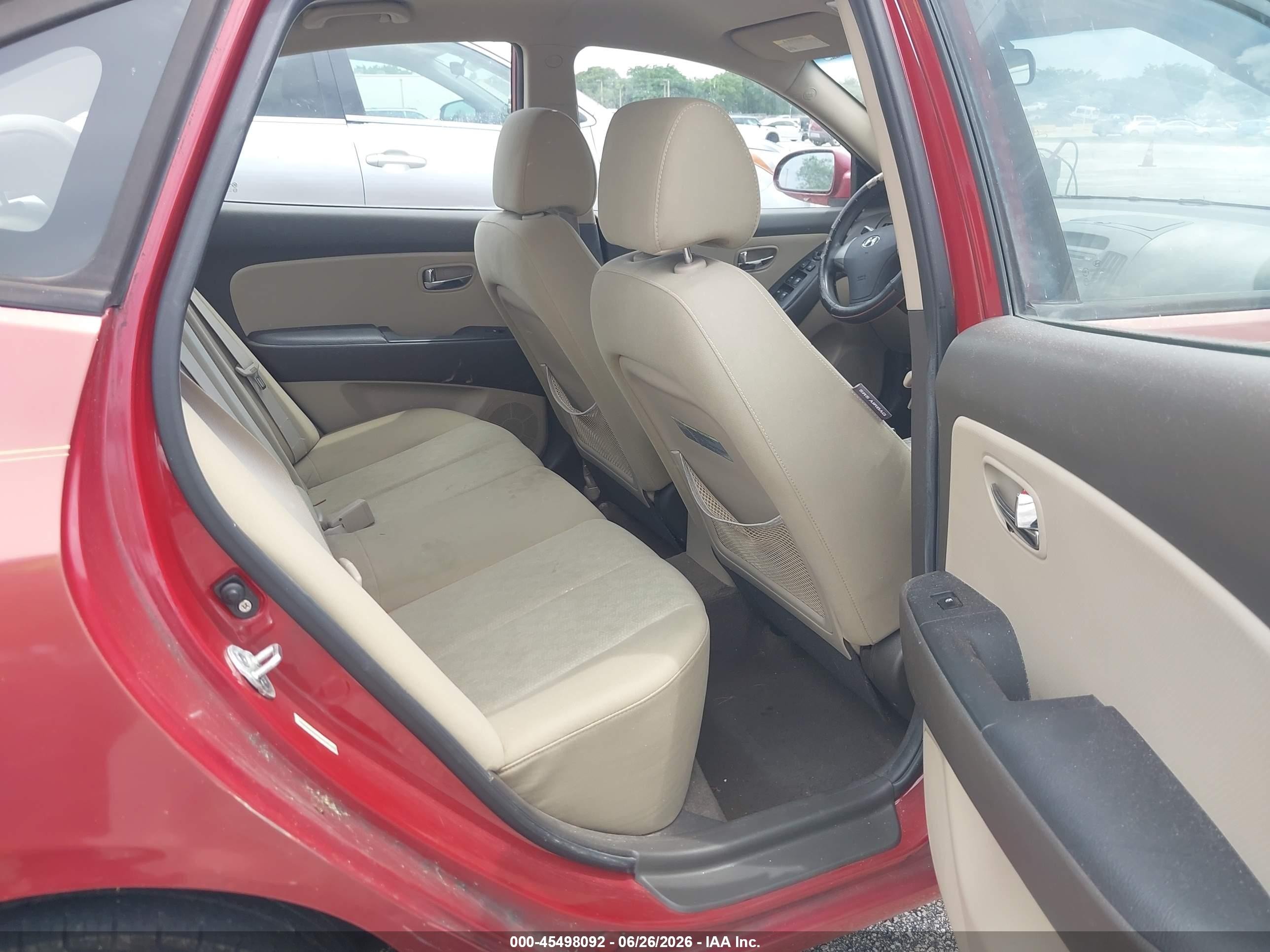 2010 Hyundai Elantra Gls Red vin: KMHDU4AD5AU932750
