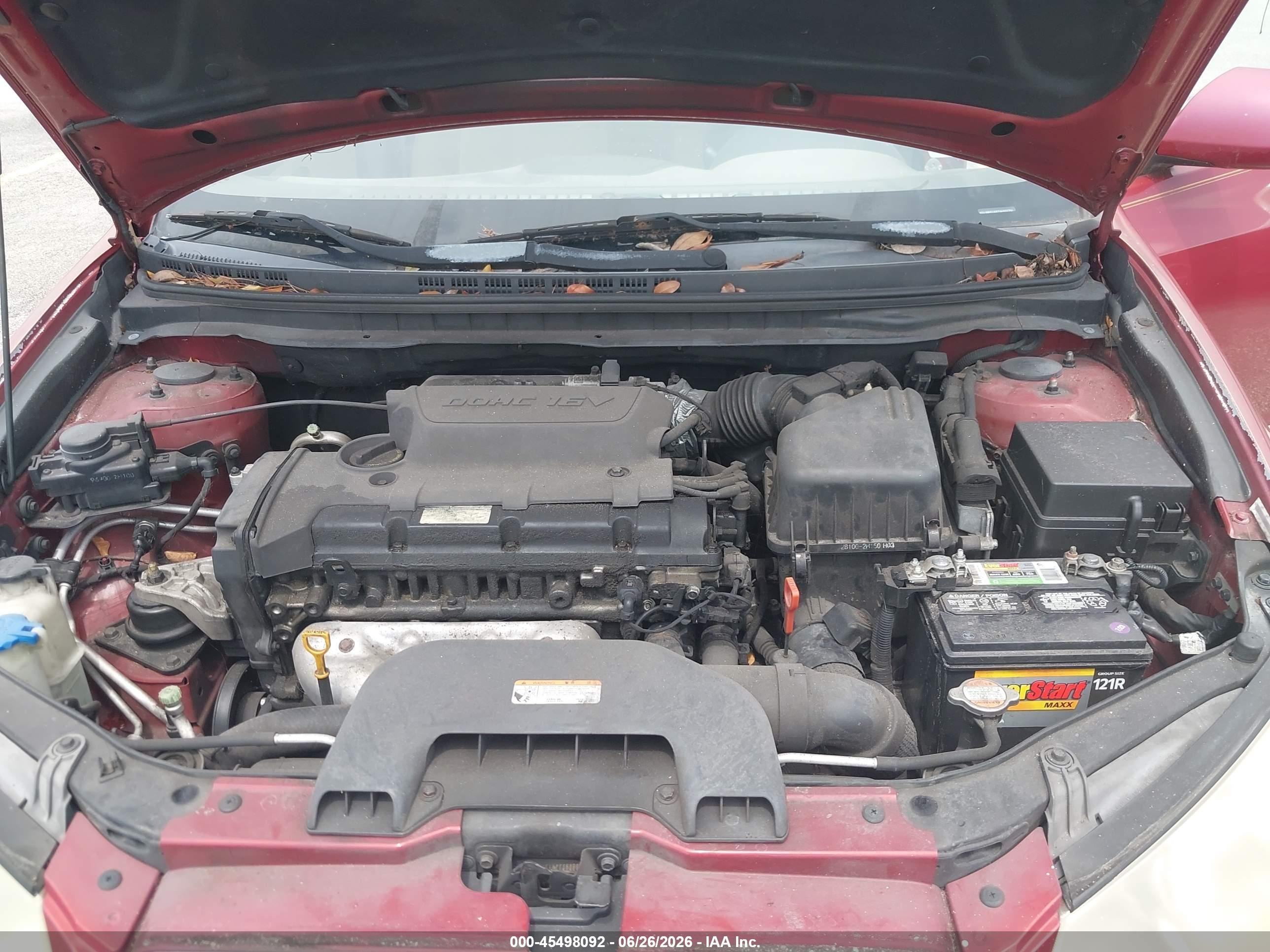2010 Hyundai Elantra Gls Red vin: KMHDU4AD5AU932750