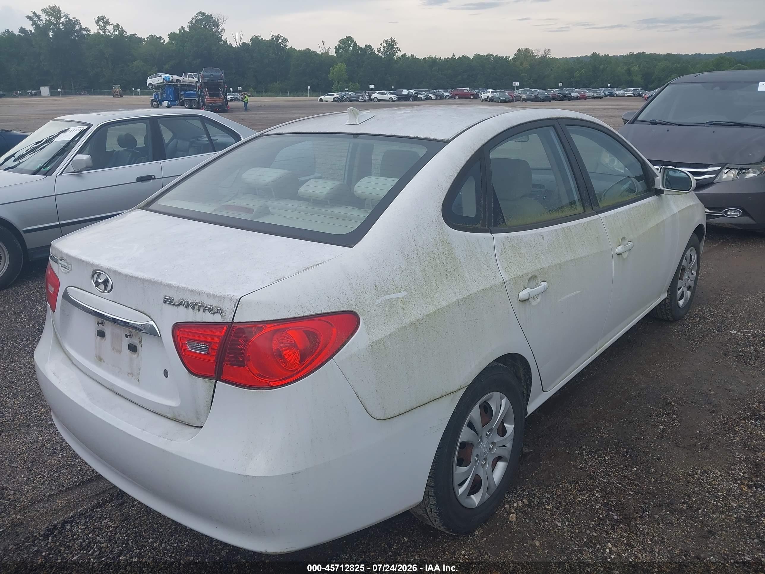 2010 Hyundai Elantra Gls White vin: KMHDU4AD5AU970950