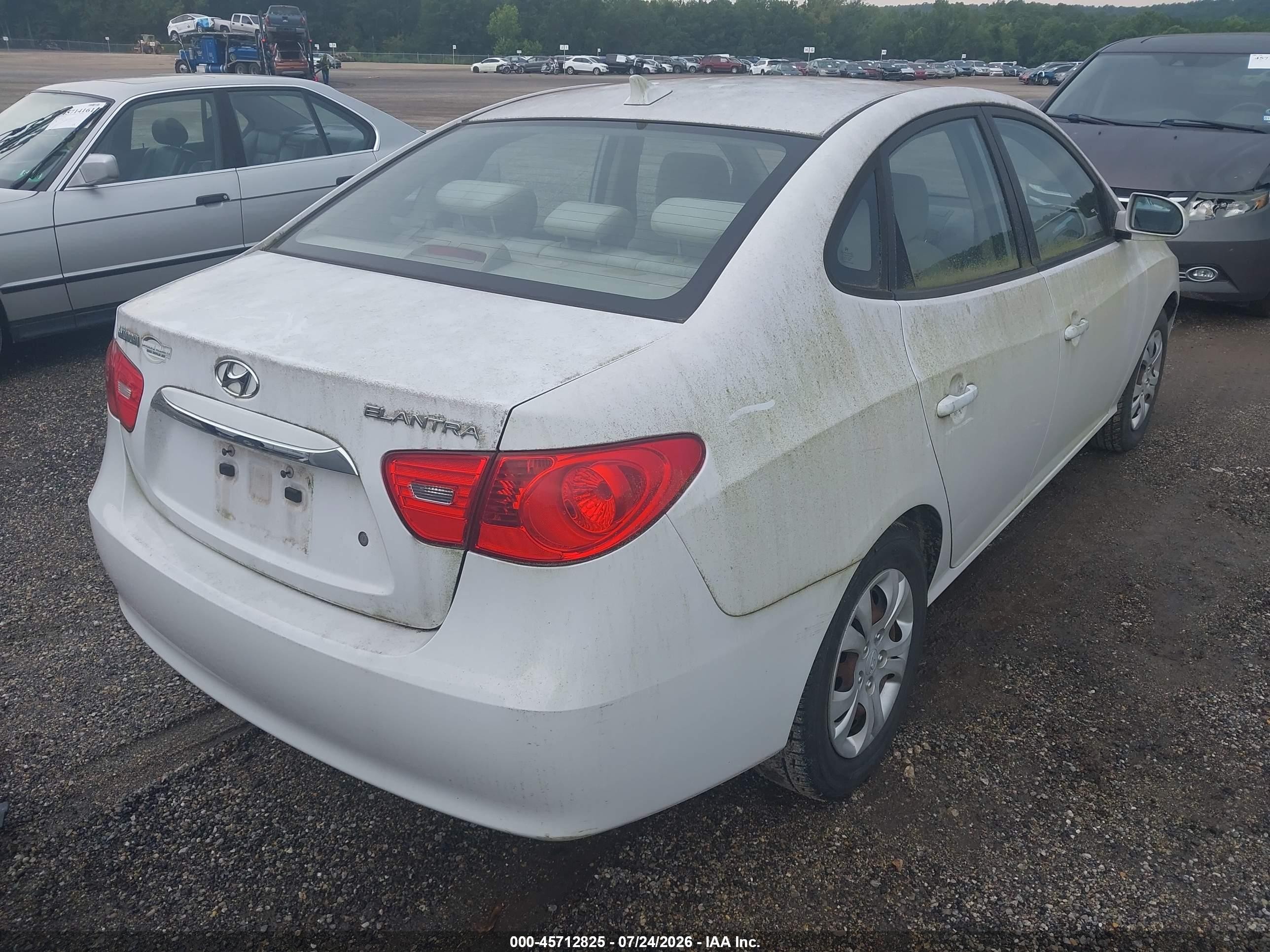 2010 Hyundai Elantra Gls White vin: KMHDU4AD5AU970950