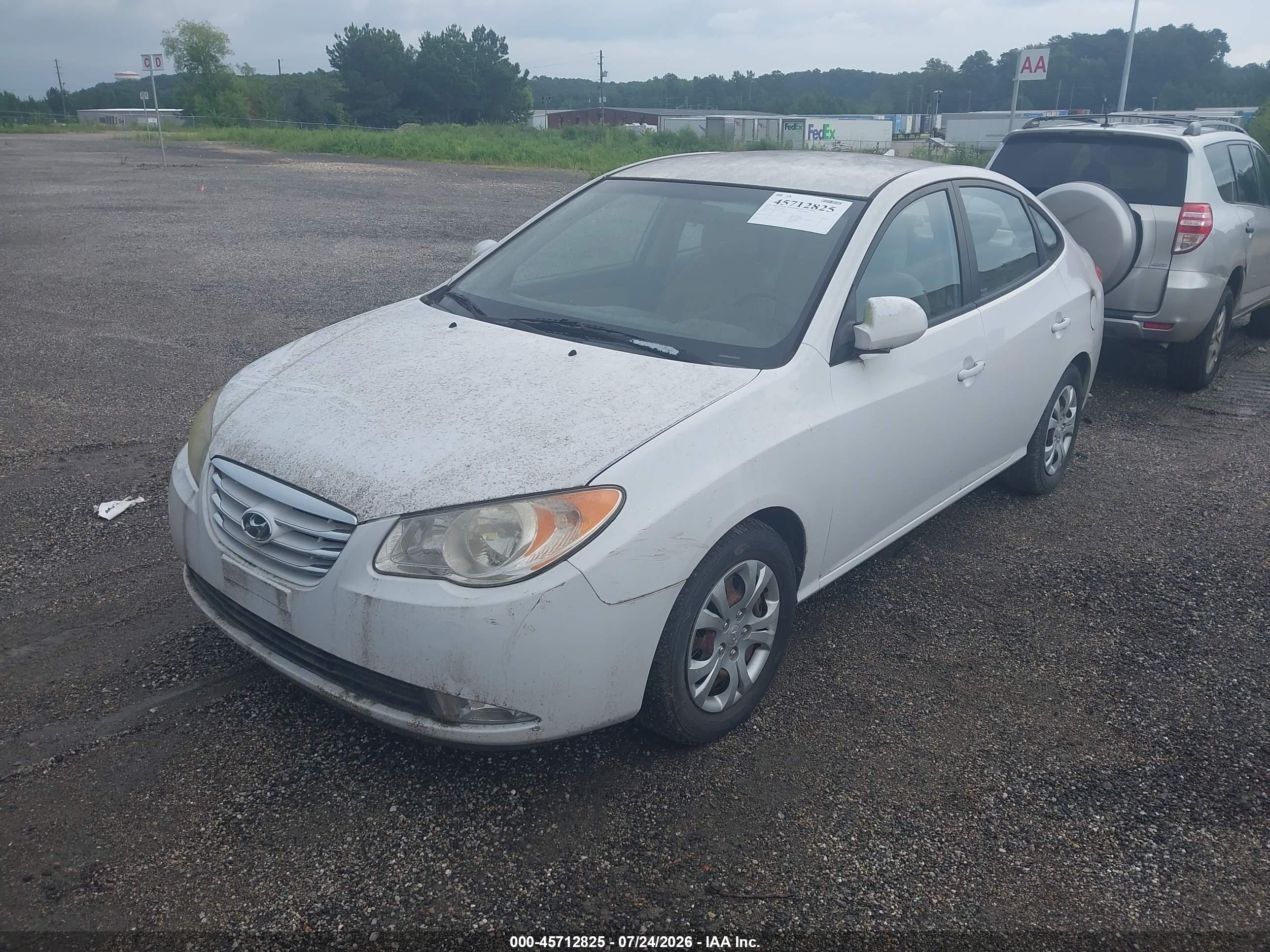 2010 Hyundai Elantra Gls White vin: KMHDU4AD5AU970950
