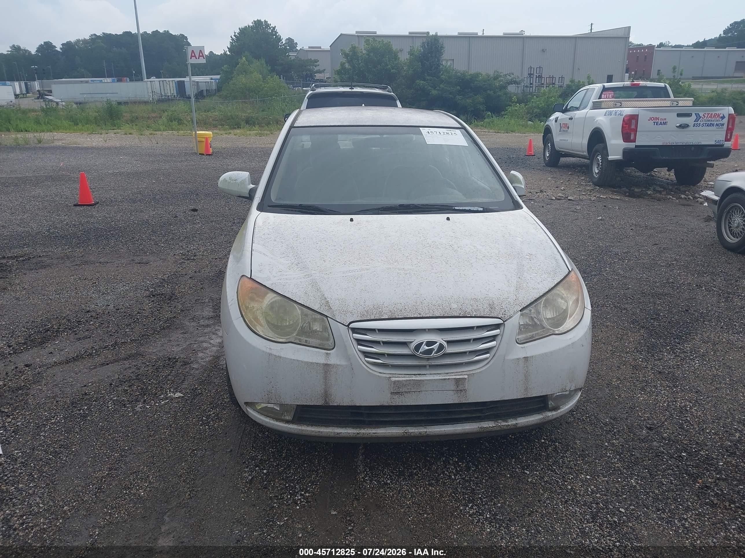 2010 Hyundai Elantra Gls White vin: KMHDU4AD5AU970950