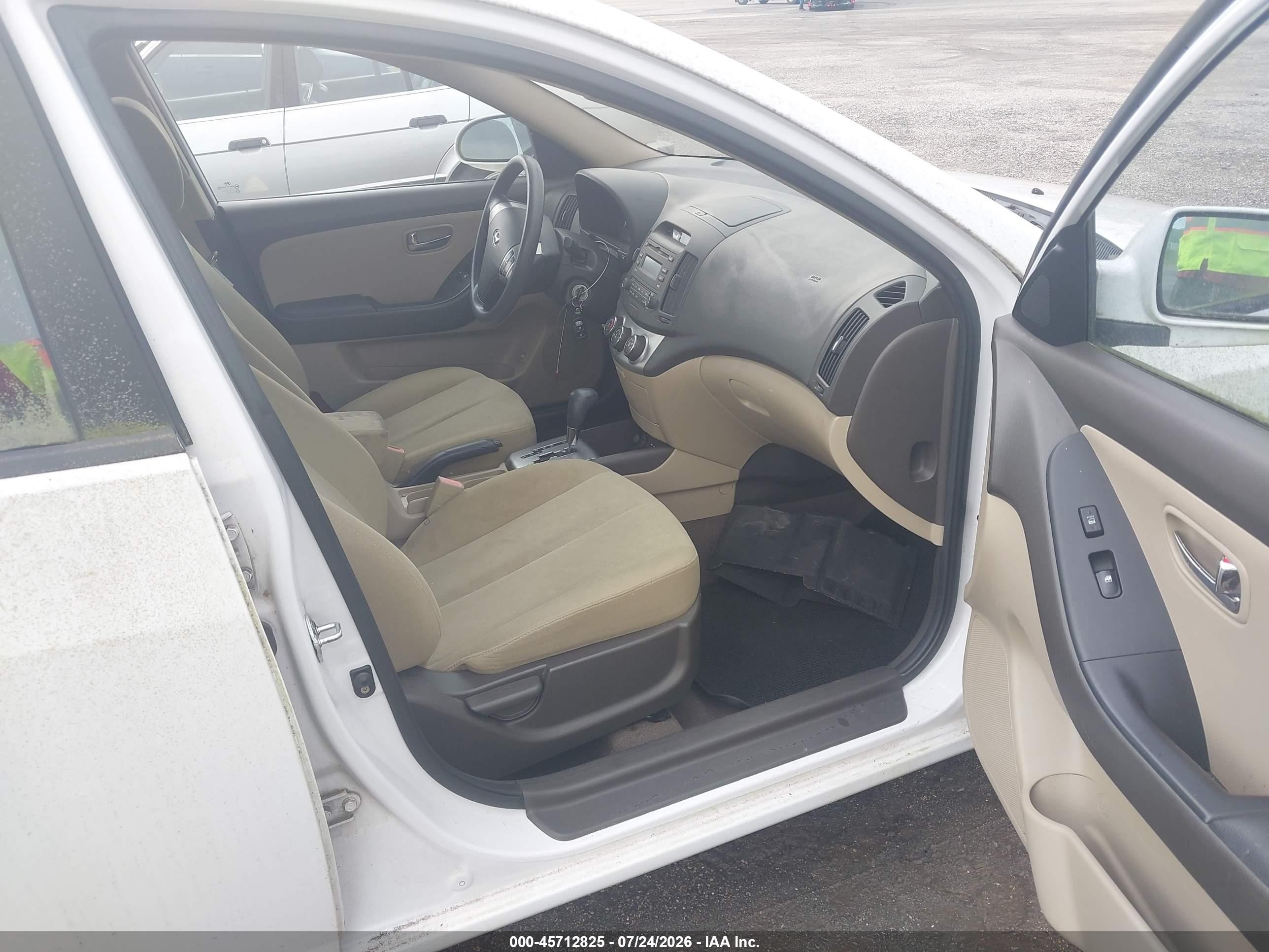 2010 Hyundai Elantra Gls White vin: KMHDU4AD5AU970950