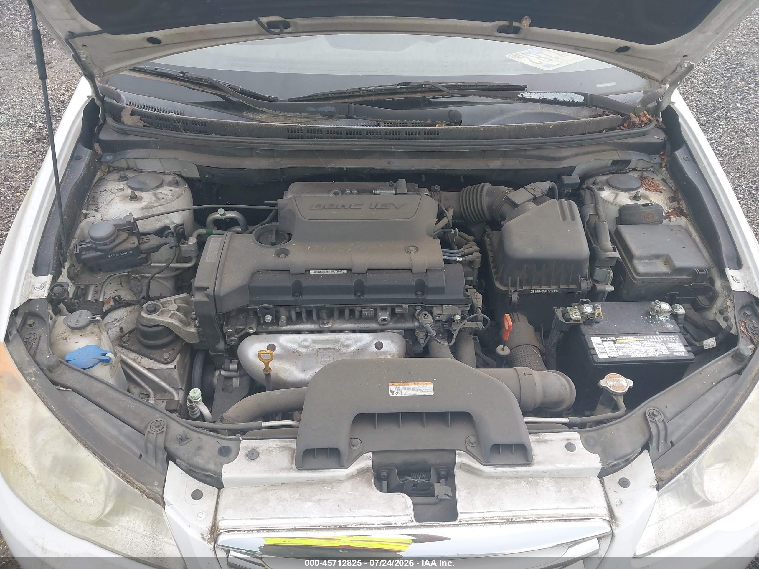 2010 Hyundai Elantra Gls White vin: KMHDU4AD5AU970950