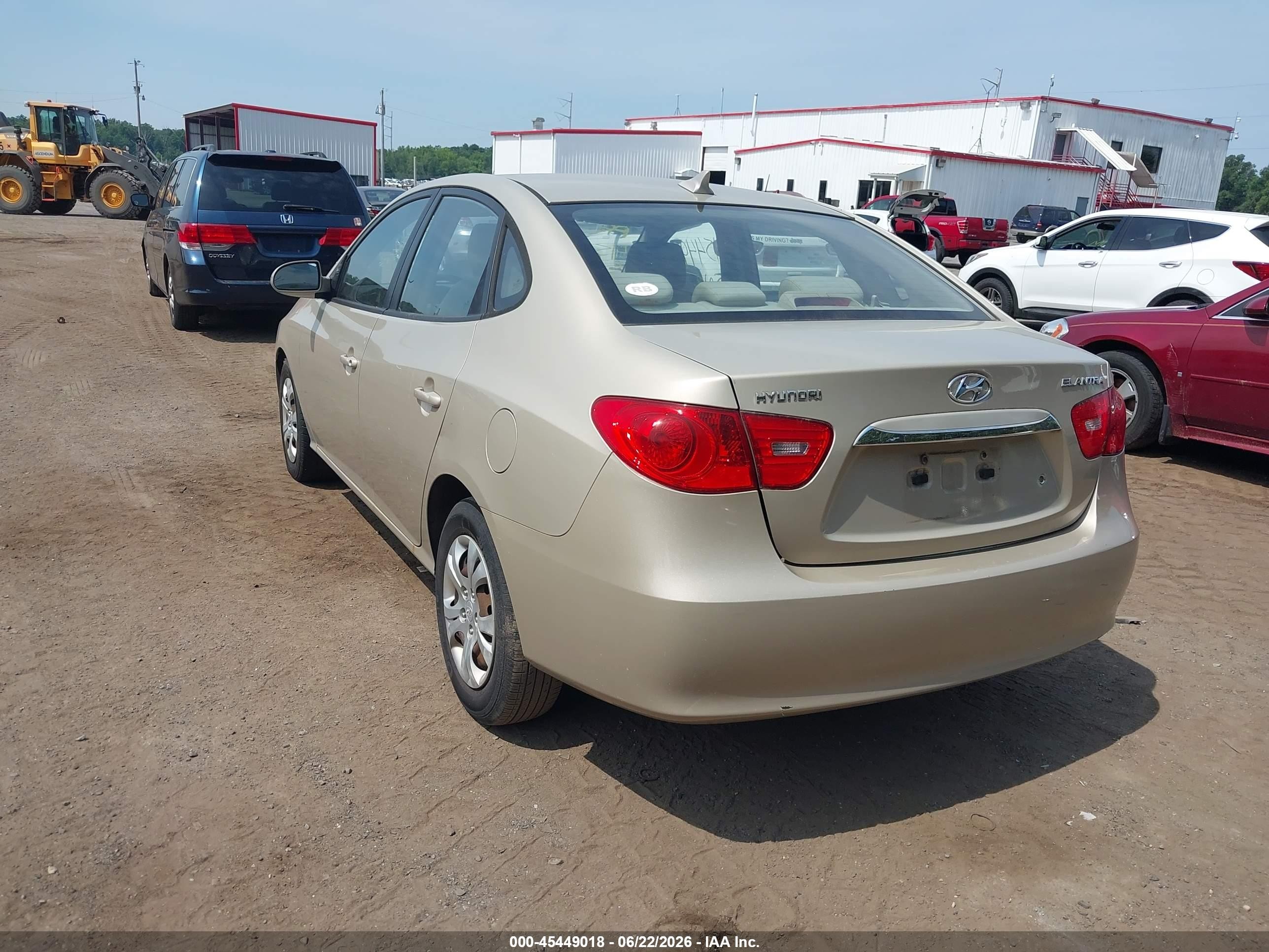 2010 Hyundai Elantra Gls Золотой vin: KMHDU4AD5AU975680