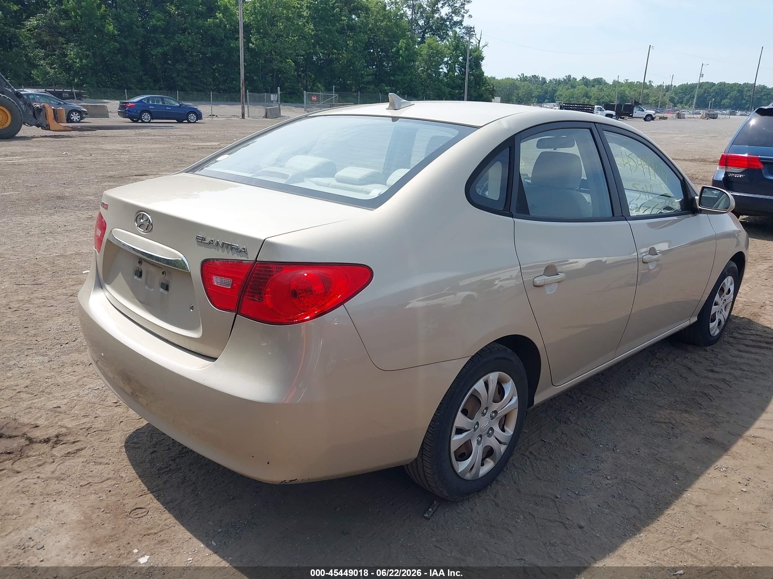 2010 Hyundai Elantra Gls Золотой vin: KMHDU4AD5AU975680