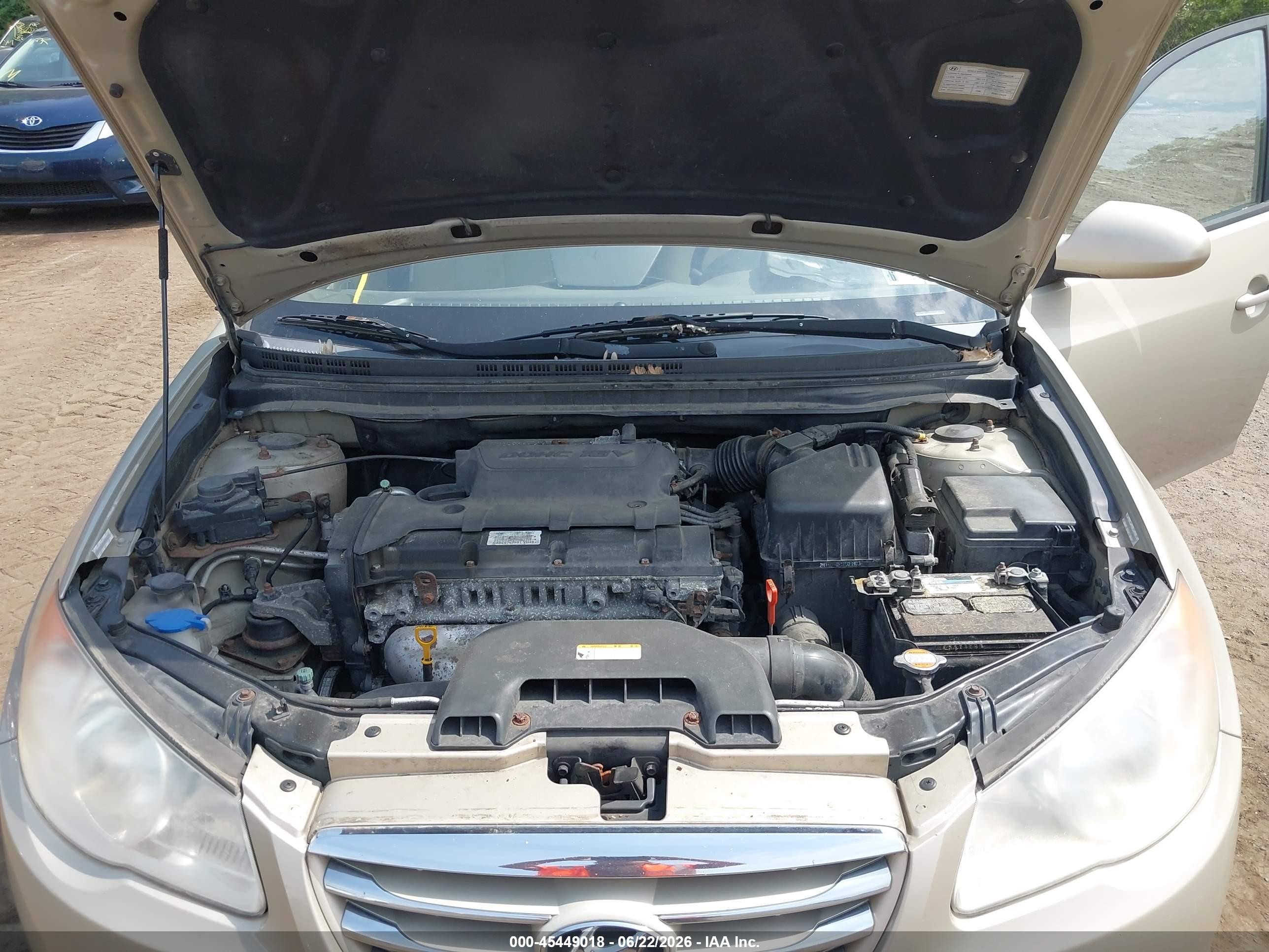 2010 Hyundai Elantra Gls Золотой vin: KMHDU4AD5AU975680