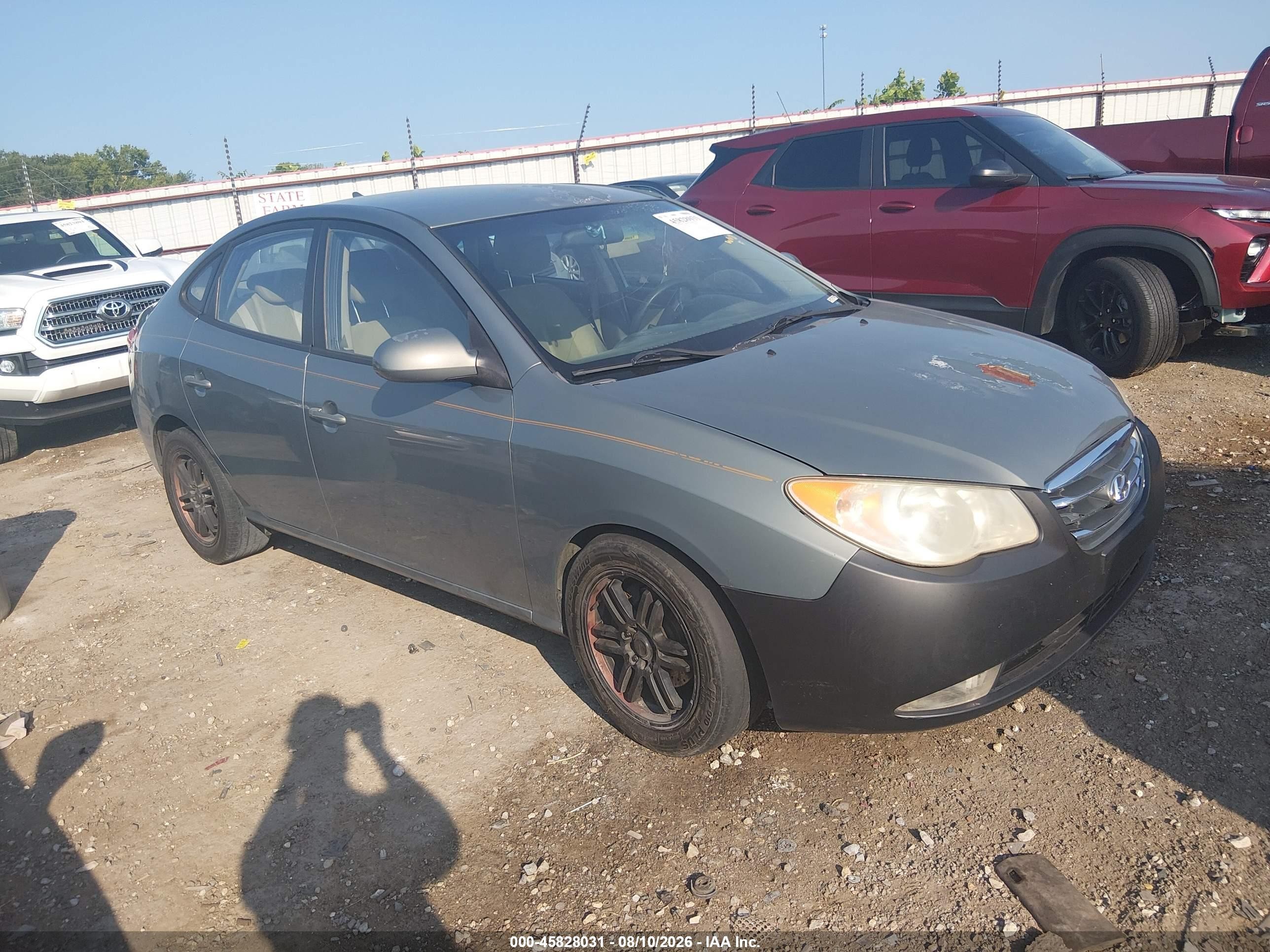 2010 Hyundai Elantra Gls Gray vin: KMHDU4AD6AU048431