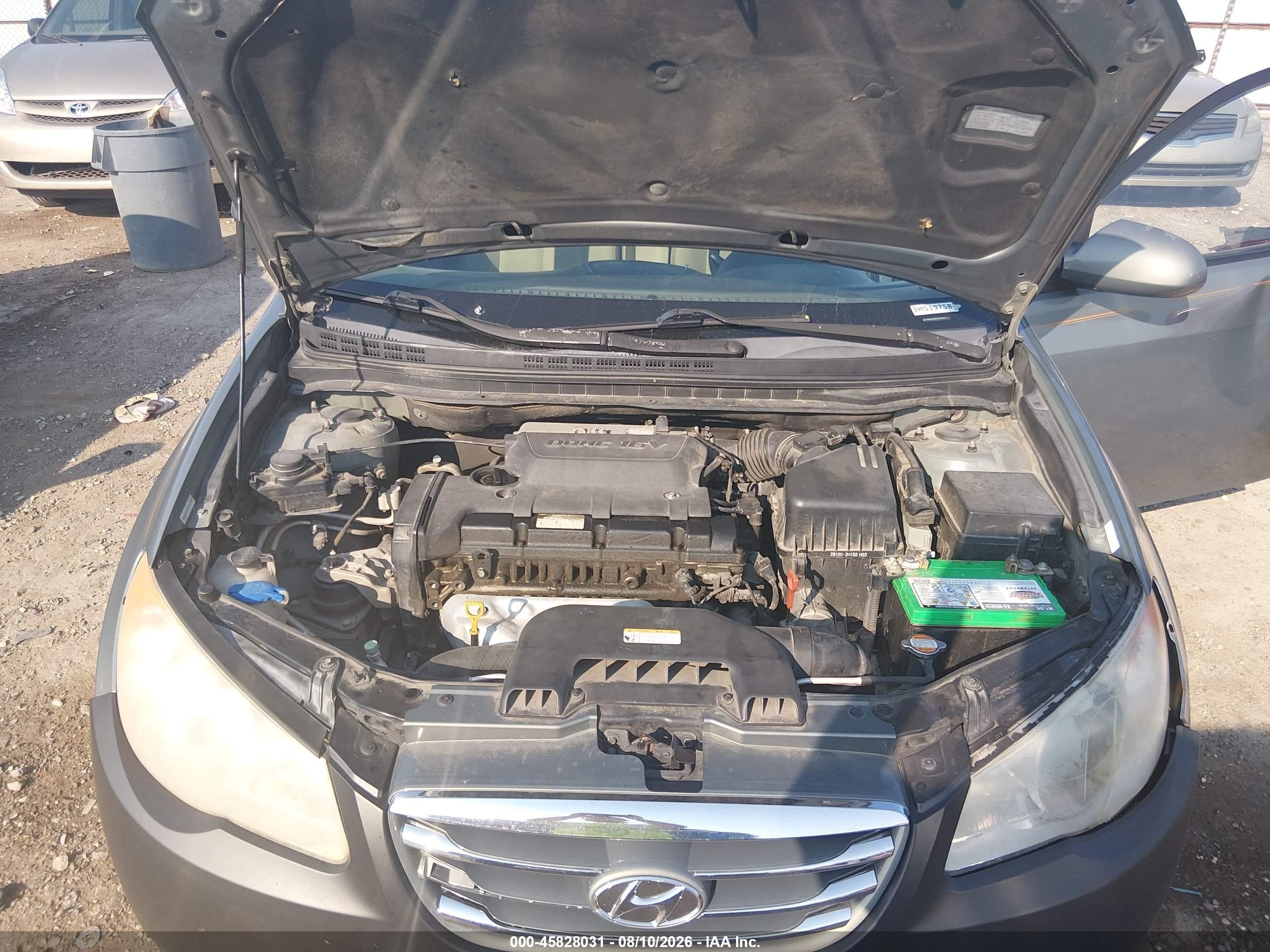 2010 Hyundai Elantra Gls Gray vin: KMHDU4AD6AU048431