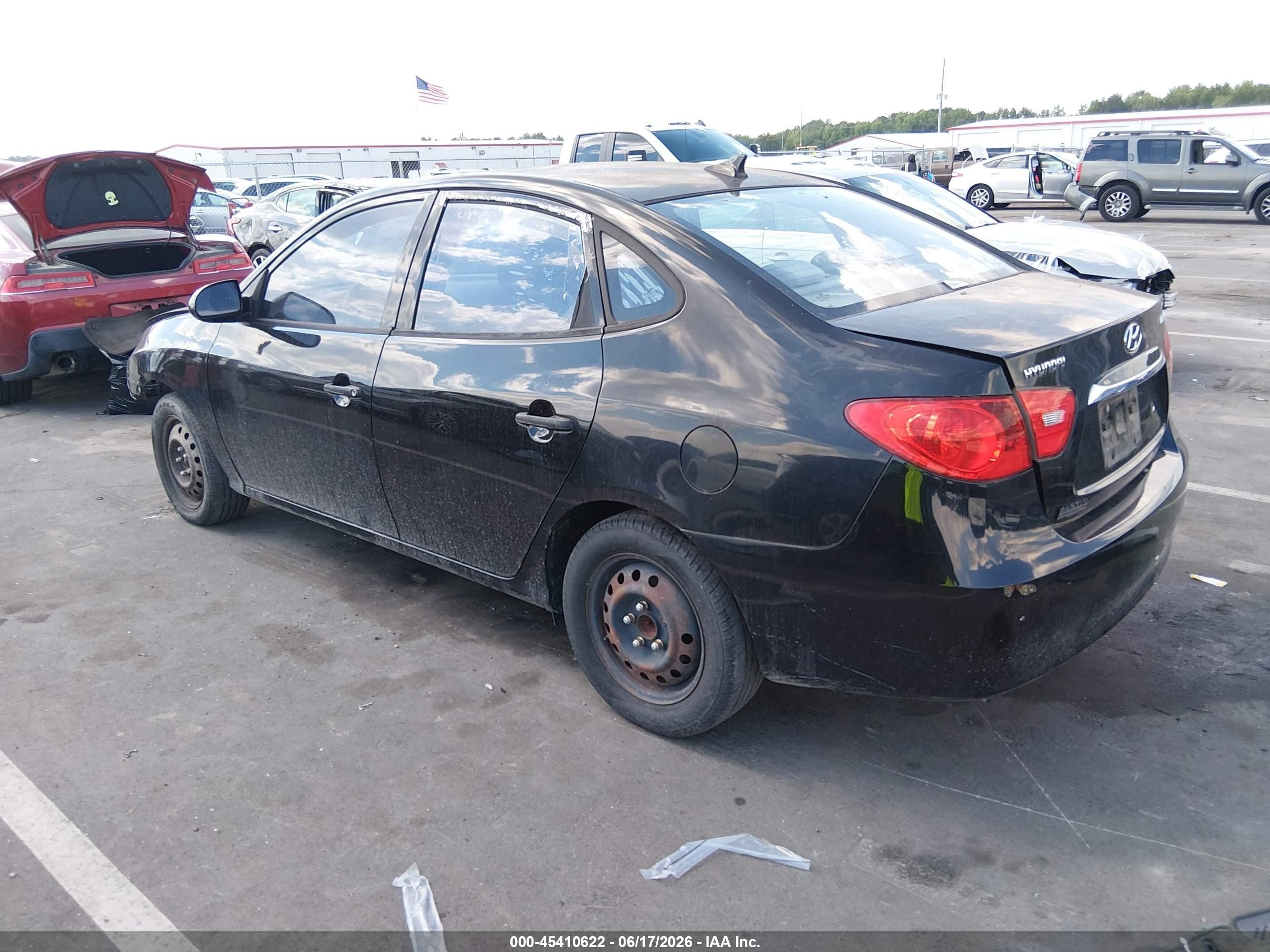 2010 Hyundai Elantra Gls Black vin: KMHDU4AD6AU093496