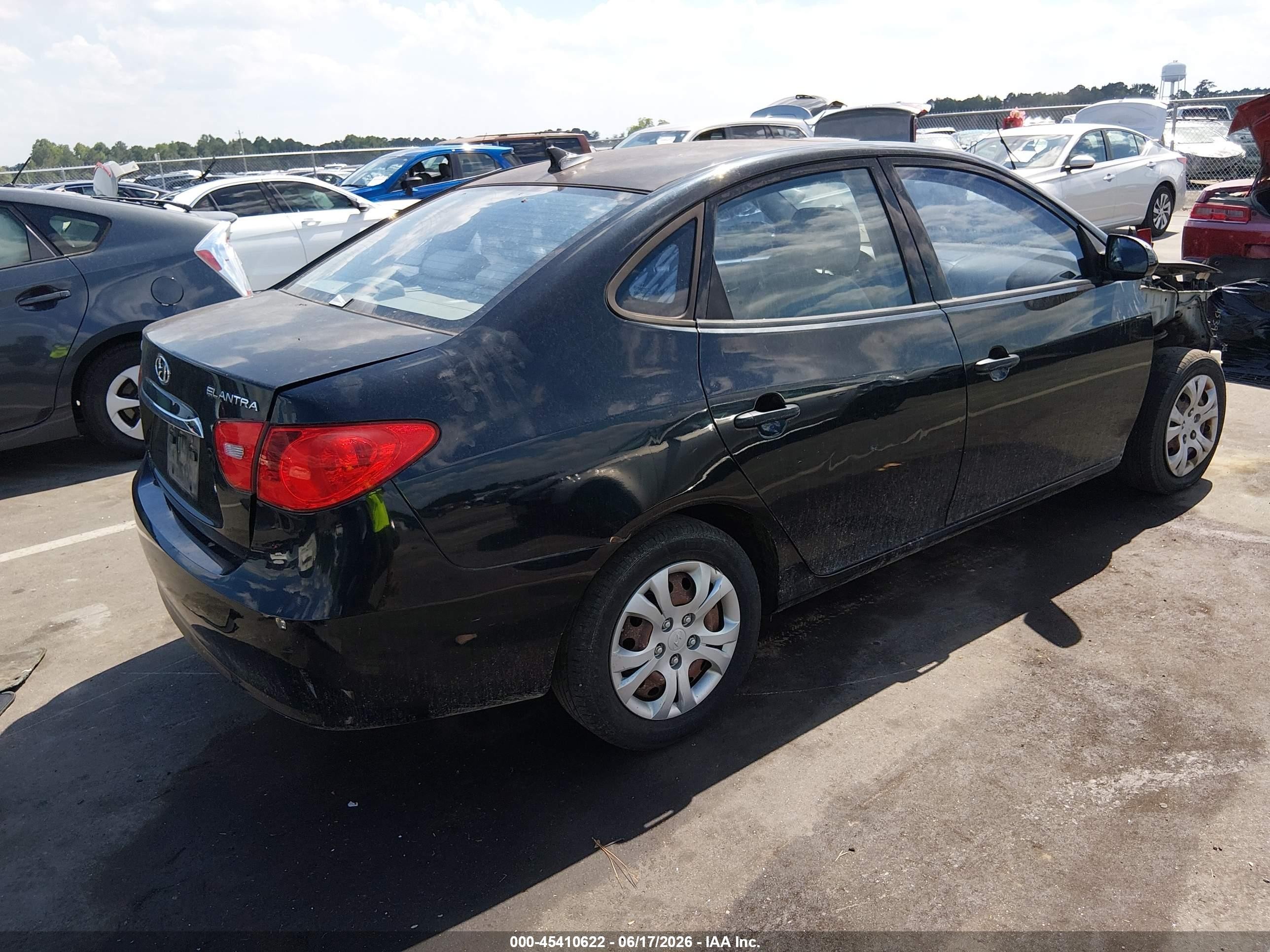 2010 Hyundai Elantra Gls Black vin: KMHDU4AD6AU093496