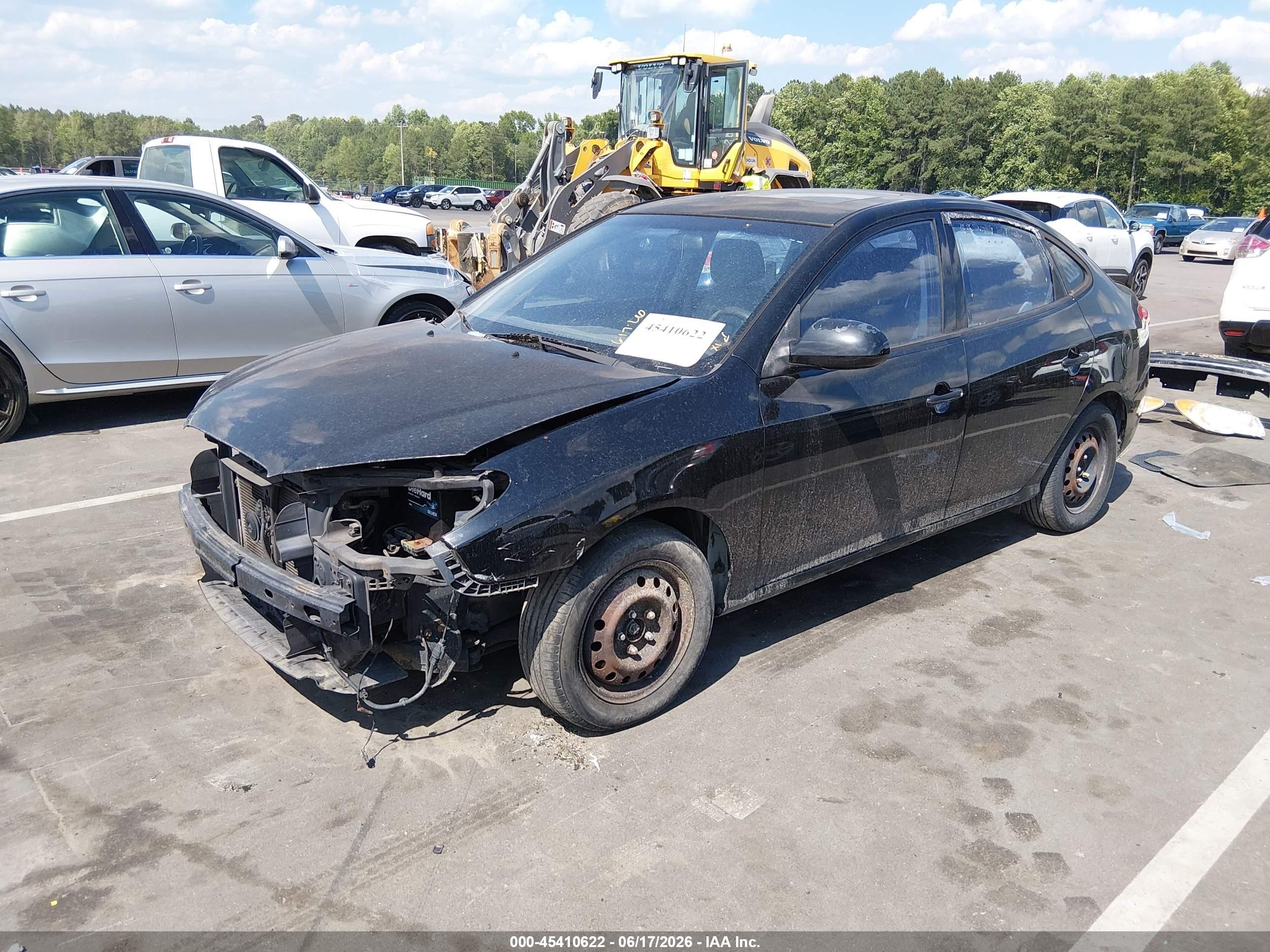 2010 Hyundai Elantra Gls Black vin: KMHDU4AD6AU093496