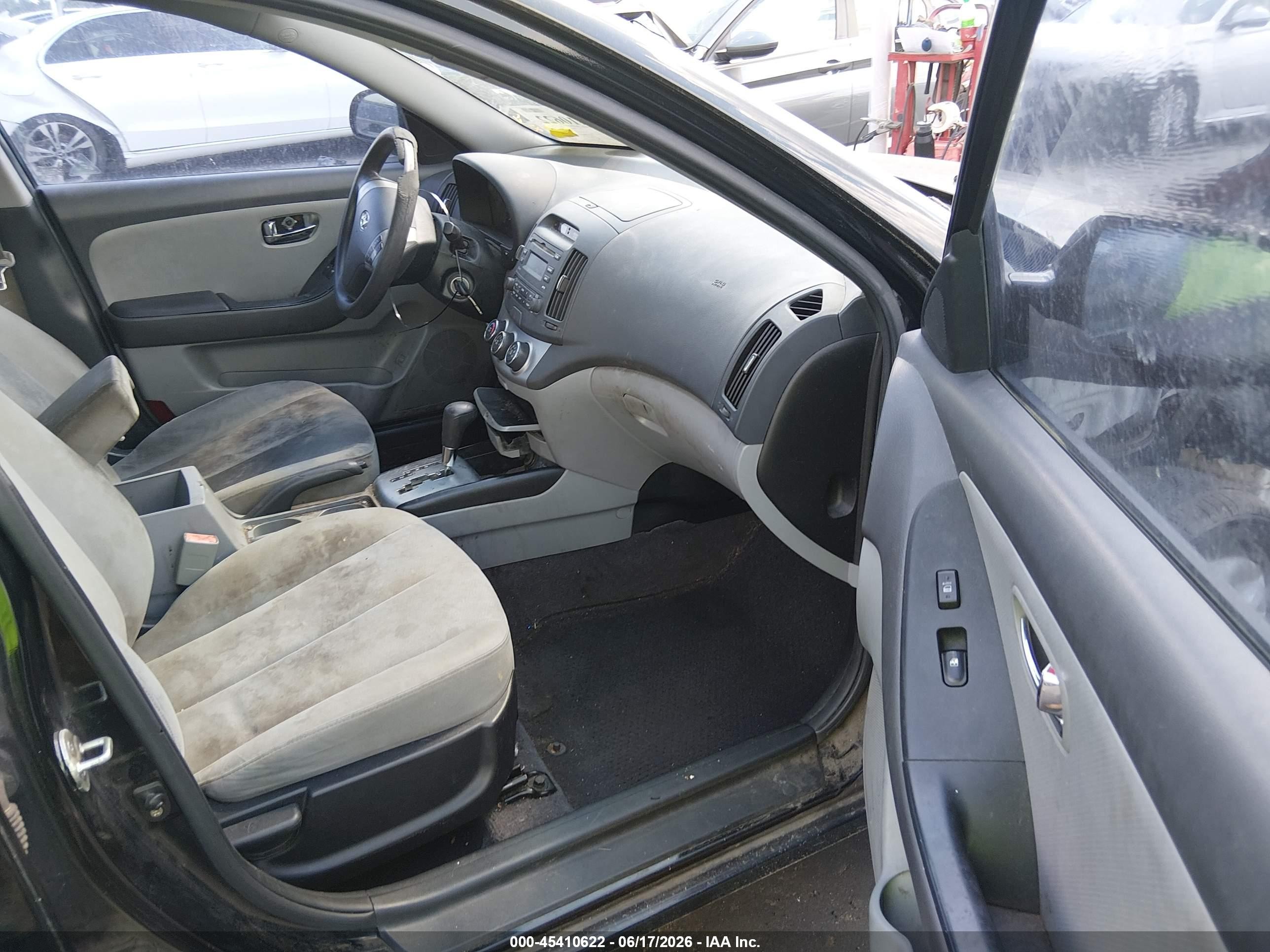 2010 Hyundai Elantra Gls Black vin: KMHDU4AD6AU093496