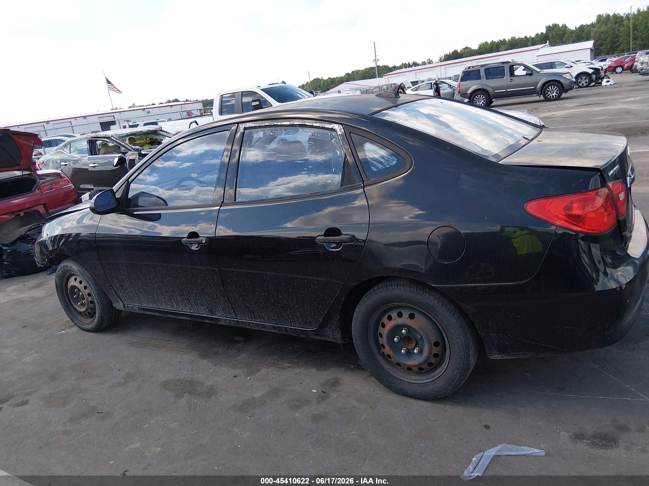 2010 Hyundai Elantra Gls Black vin: KMHDU4AD6AU093496