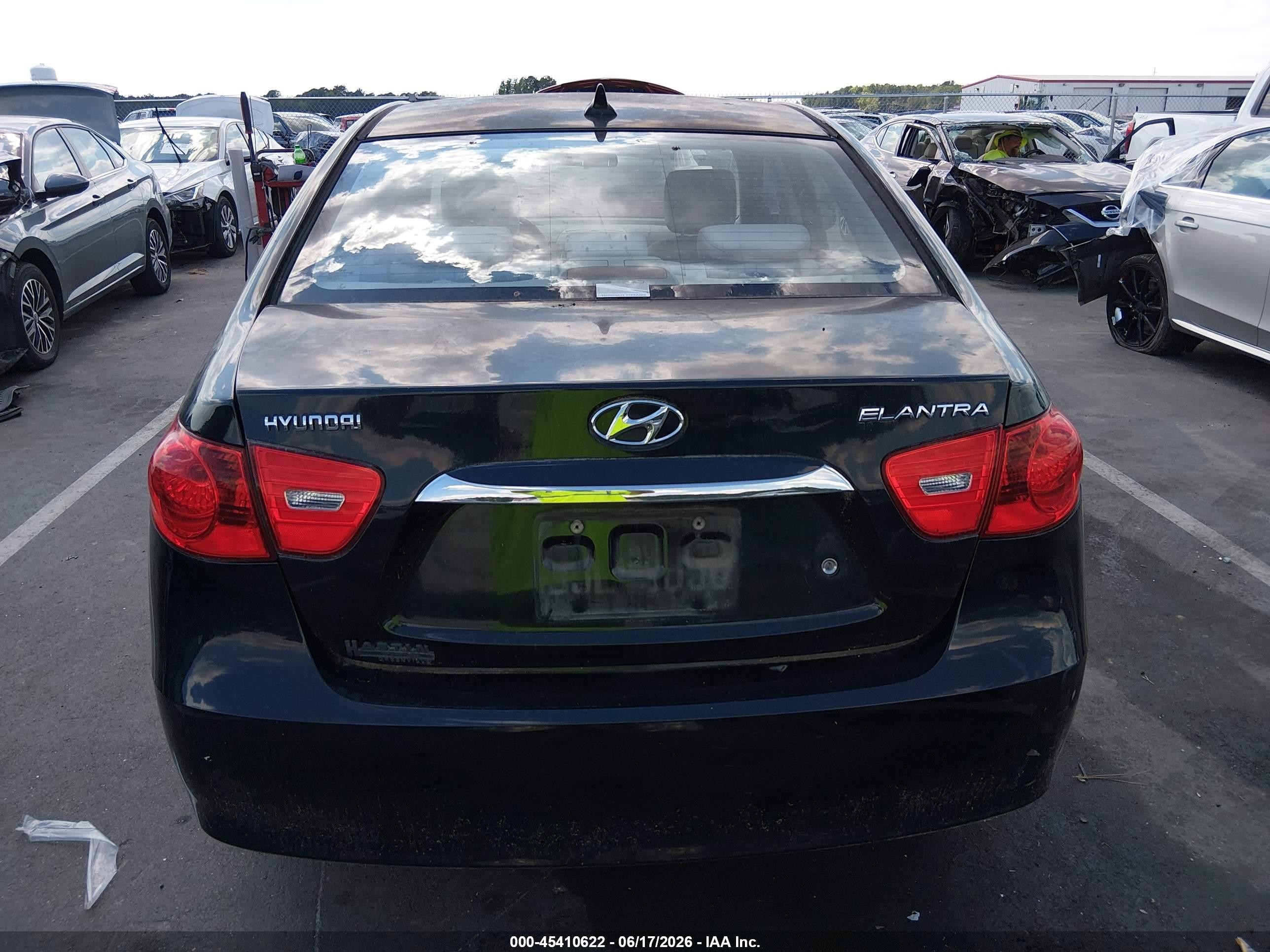 2010 Hyundai Elantra Gls Black vin: KMHDU4AD6AU093496