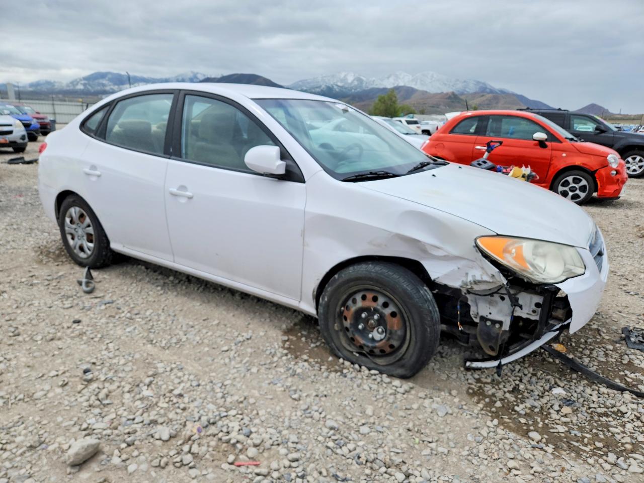 2010 Hyundai Elantra Gls White vin: KMHDU4AD6AU122639