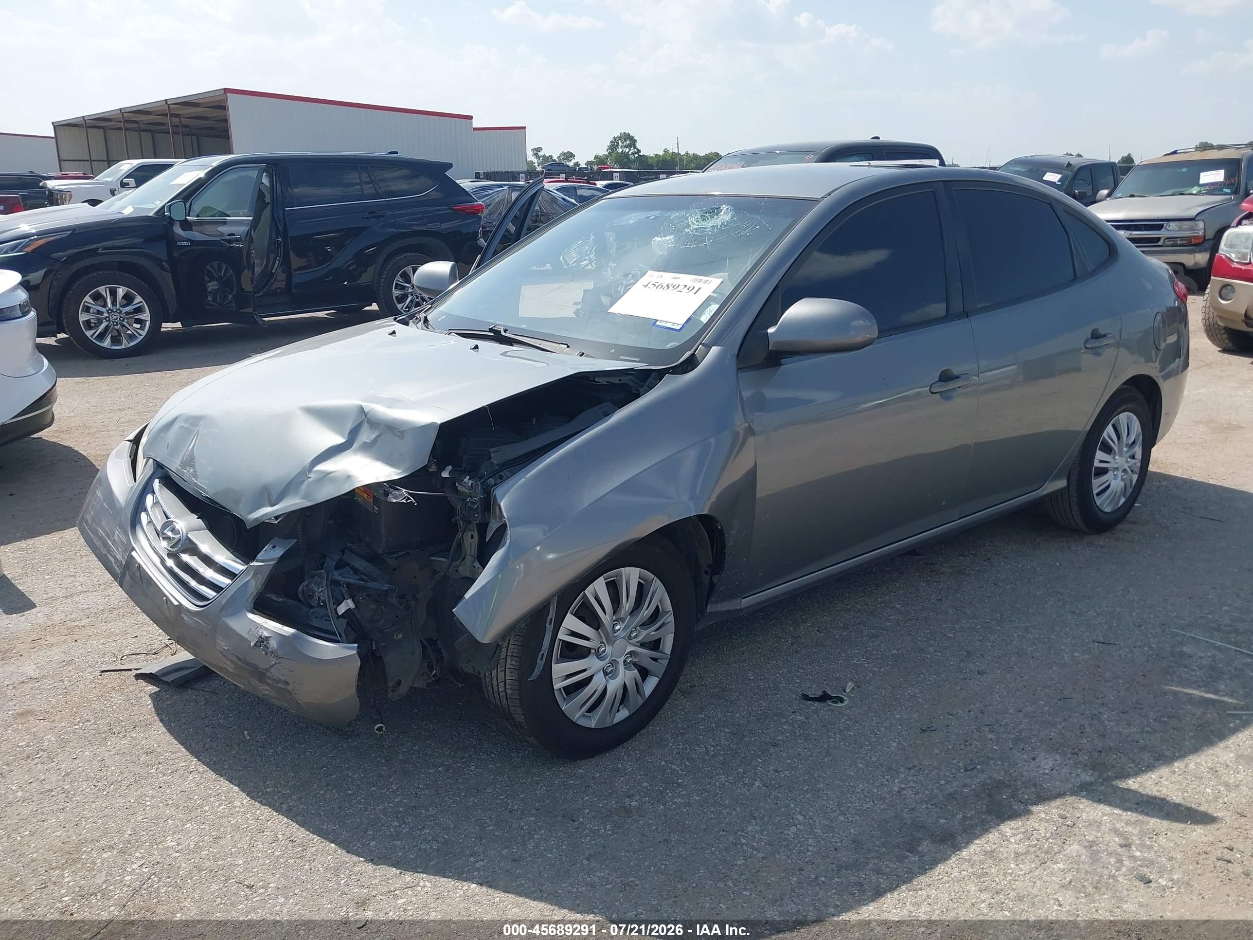 2010 Hyundai Elantra Gls Серый vin: KMHDU4AD6AU129221