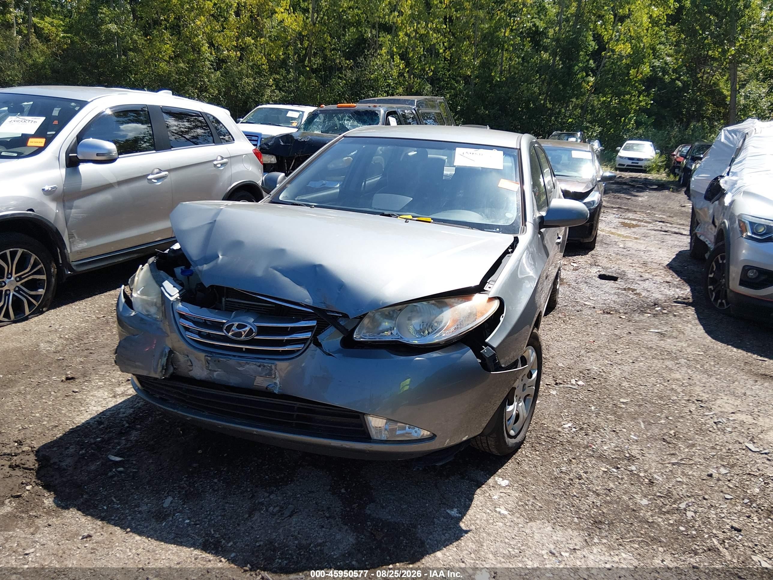 2010 Hyundai Elantra Gls Gray vin: KMHDU4AD6AU164583
