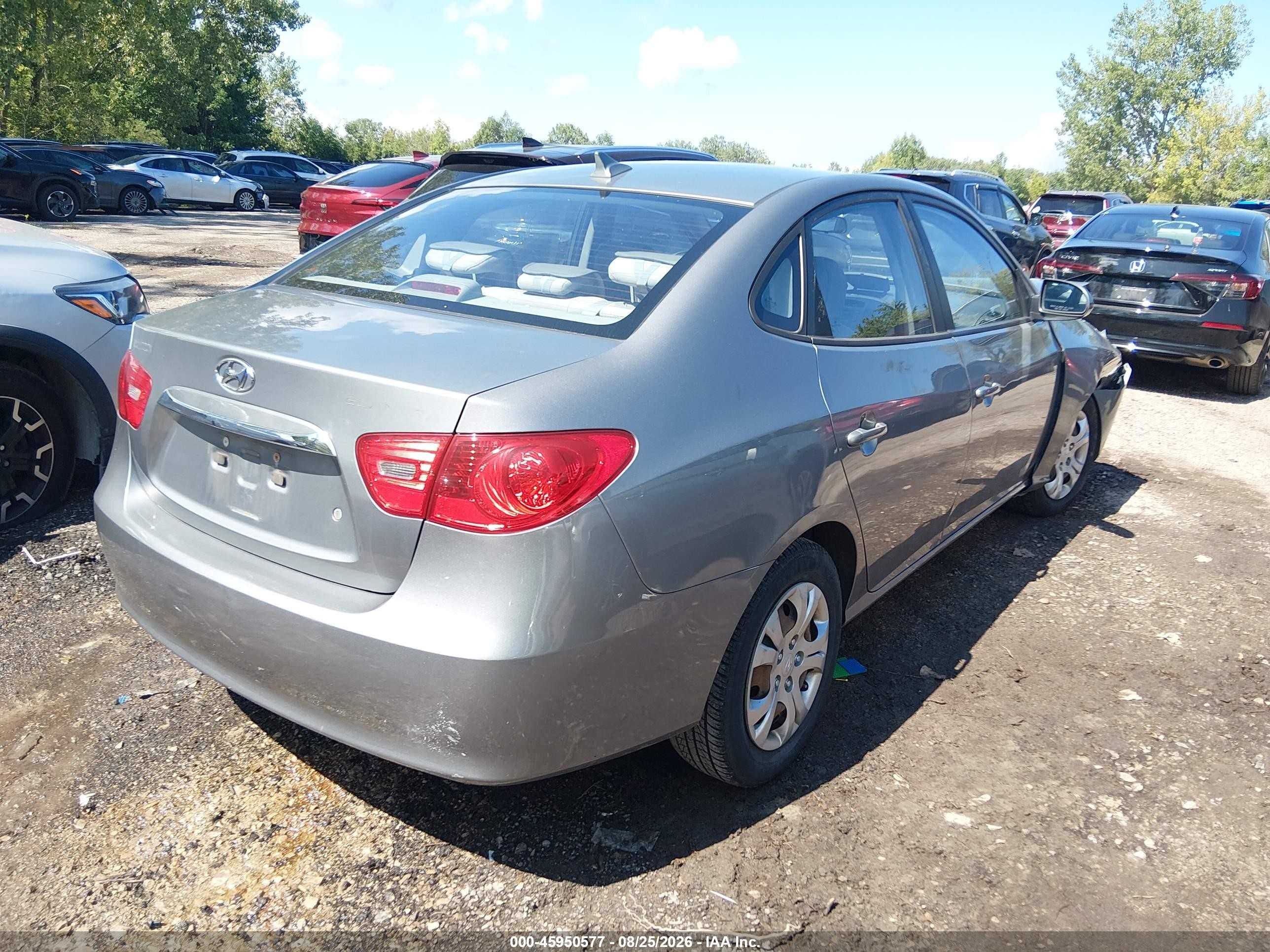 2010 Hyundai Elantra Gls Gray vin: KMHDU4AD6AU164583