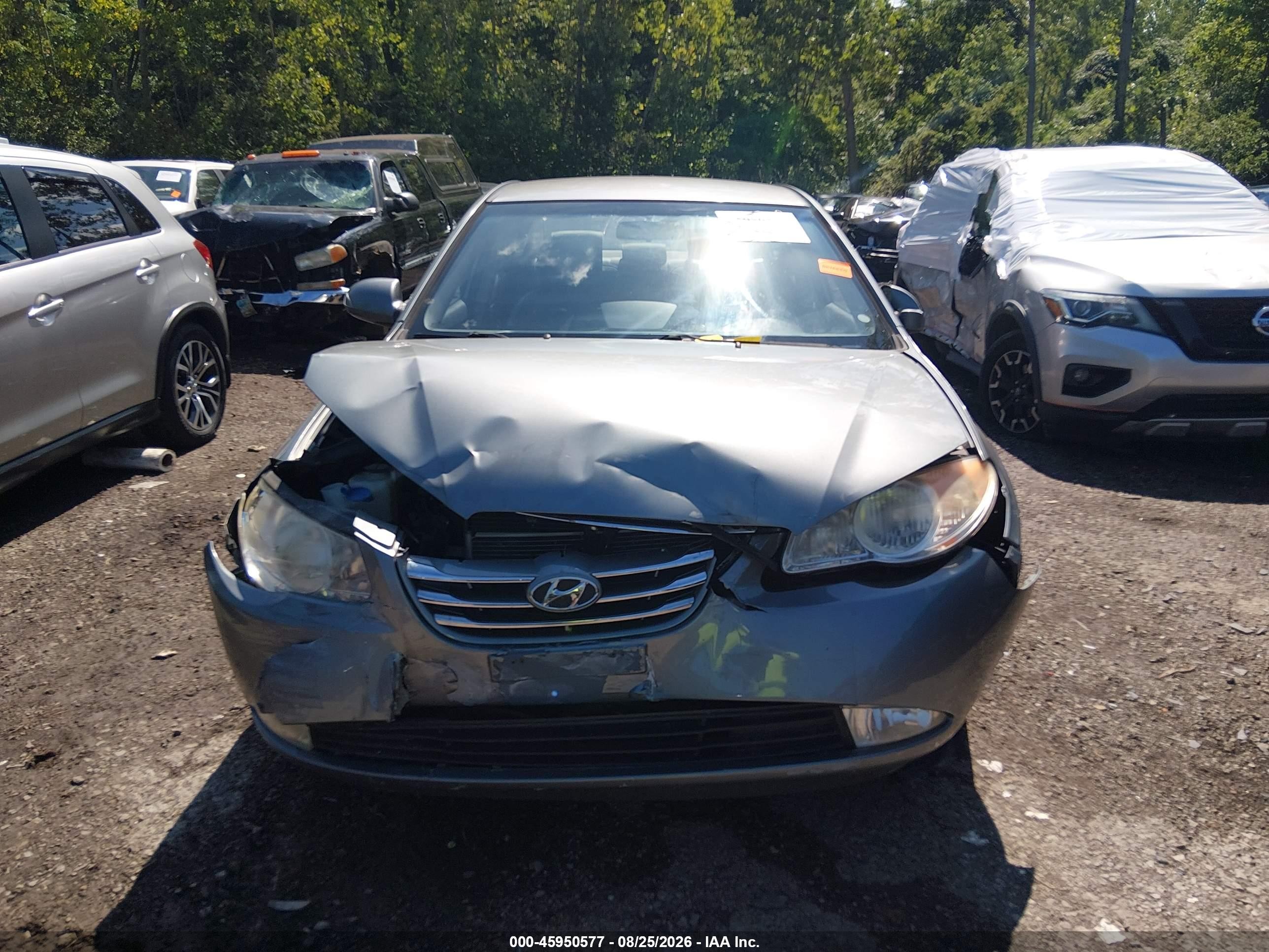 2010 Hyundai Elantra Gls Gray vin: KMHDU4AD6AU164583