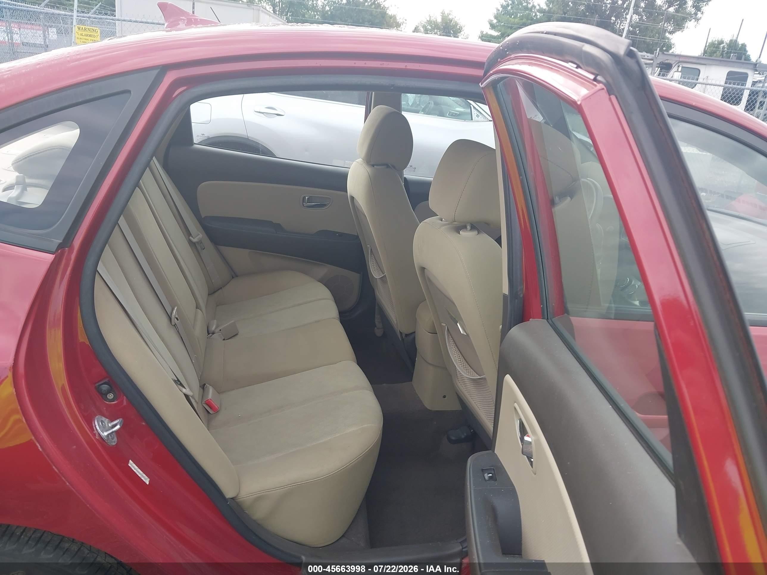 2010 Hyundai Elantra Gls Red vin: KMHDU4AD6AU197003