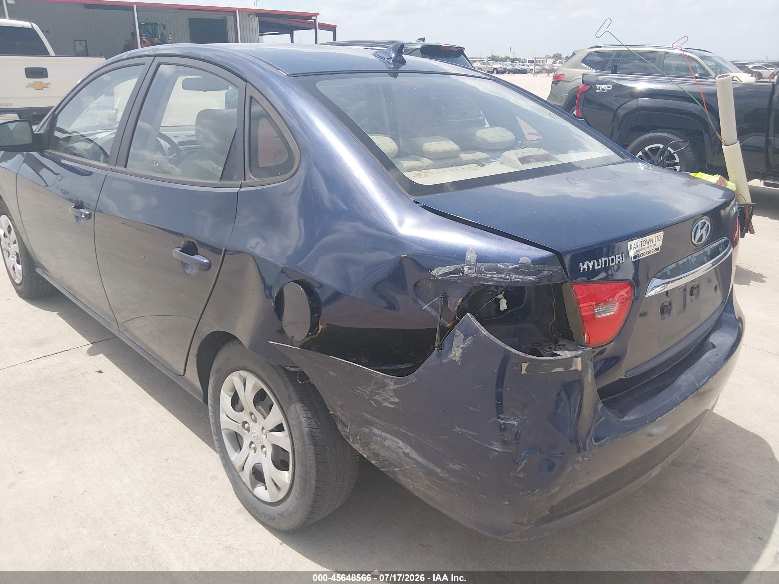 2010 Hyundai Elantra Gls Blue vin: KMHDU4AD6AU837338