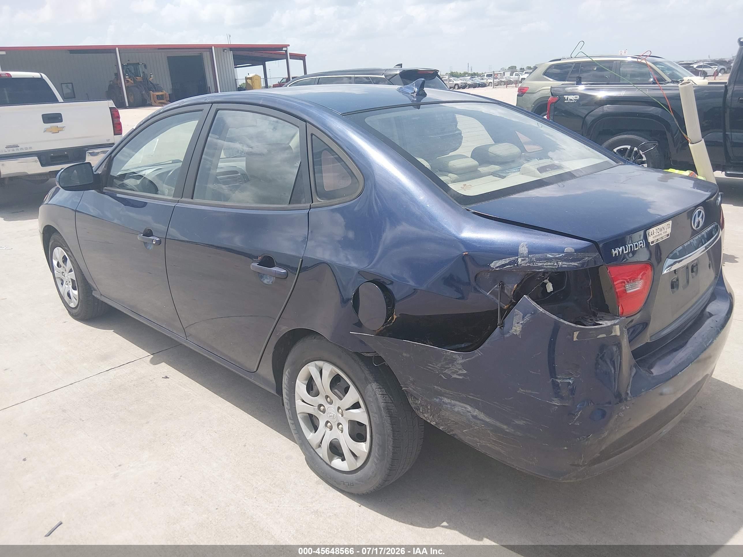 2010 Hyundai Elantra Gls Blue vin: KMHDU4AD6AU837338