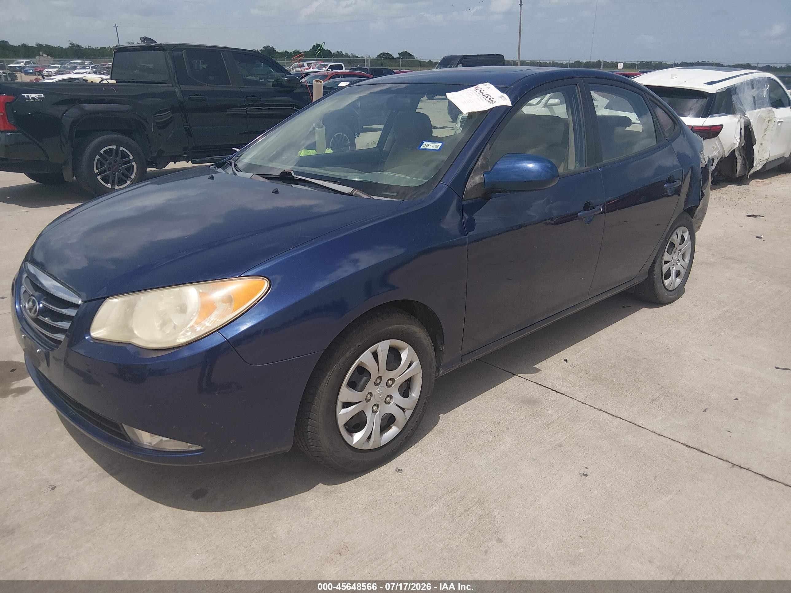 2010 Hyundai Elantra Gls Blue vin: KMHDU4AD6AU837338